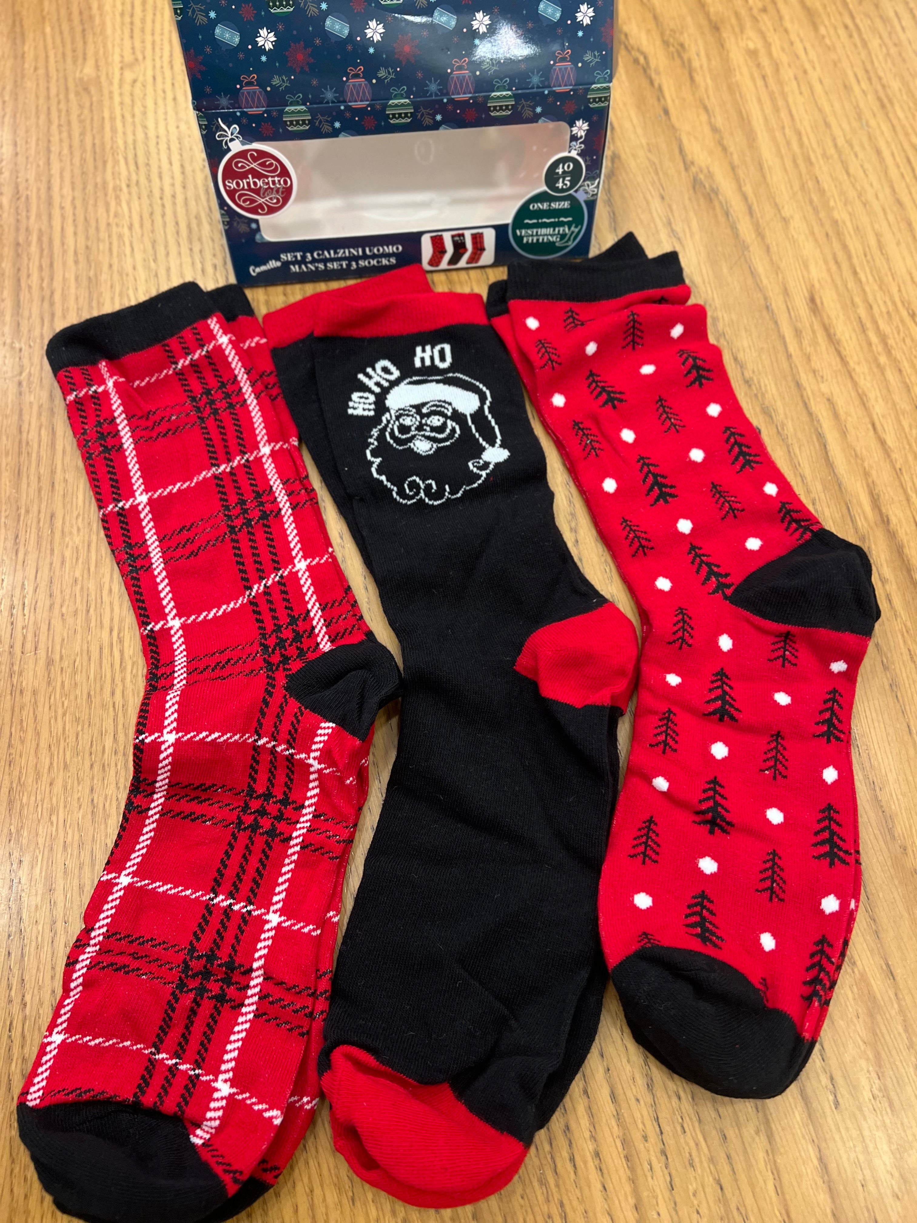 Set calzini natalizi uomo e donna