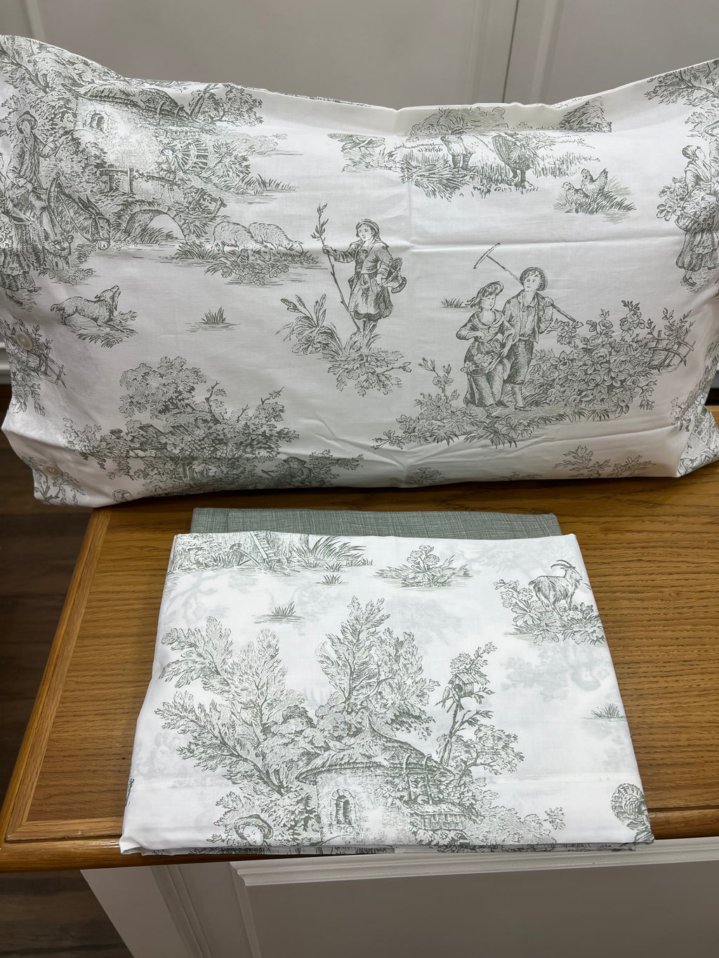 Lenzuola copriletto toile de jouy