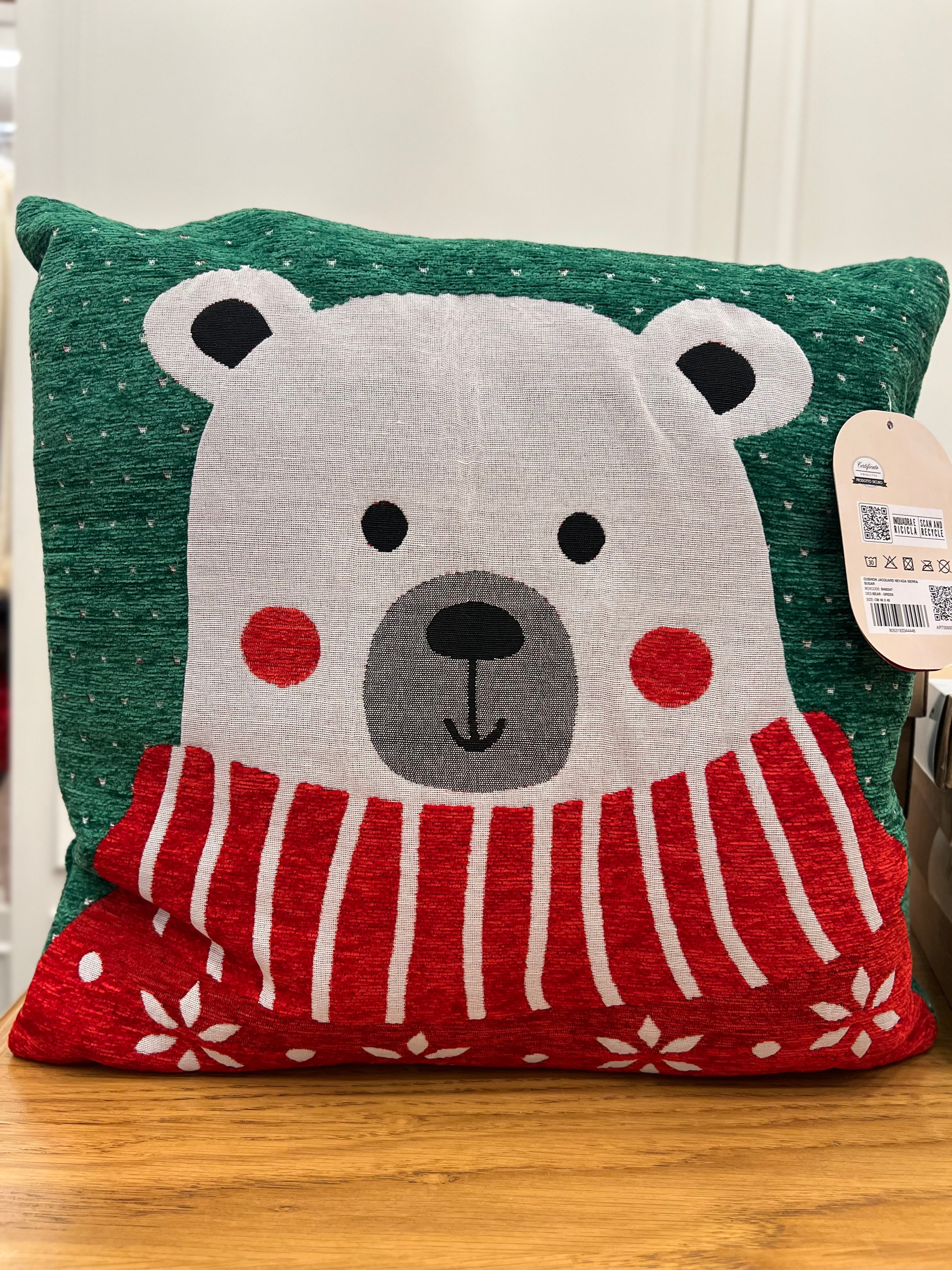 Cuscino arredo velluto jacquard