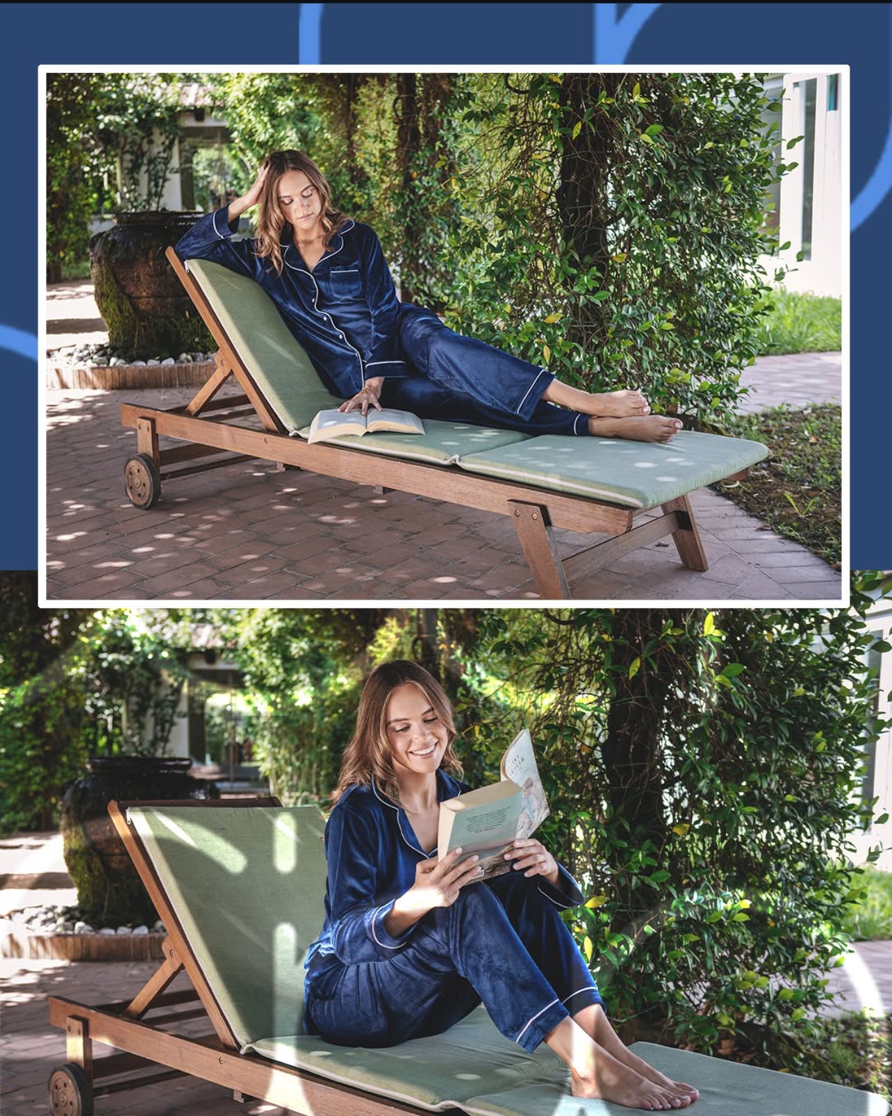 Pigiama donna in velluto modello uomo