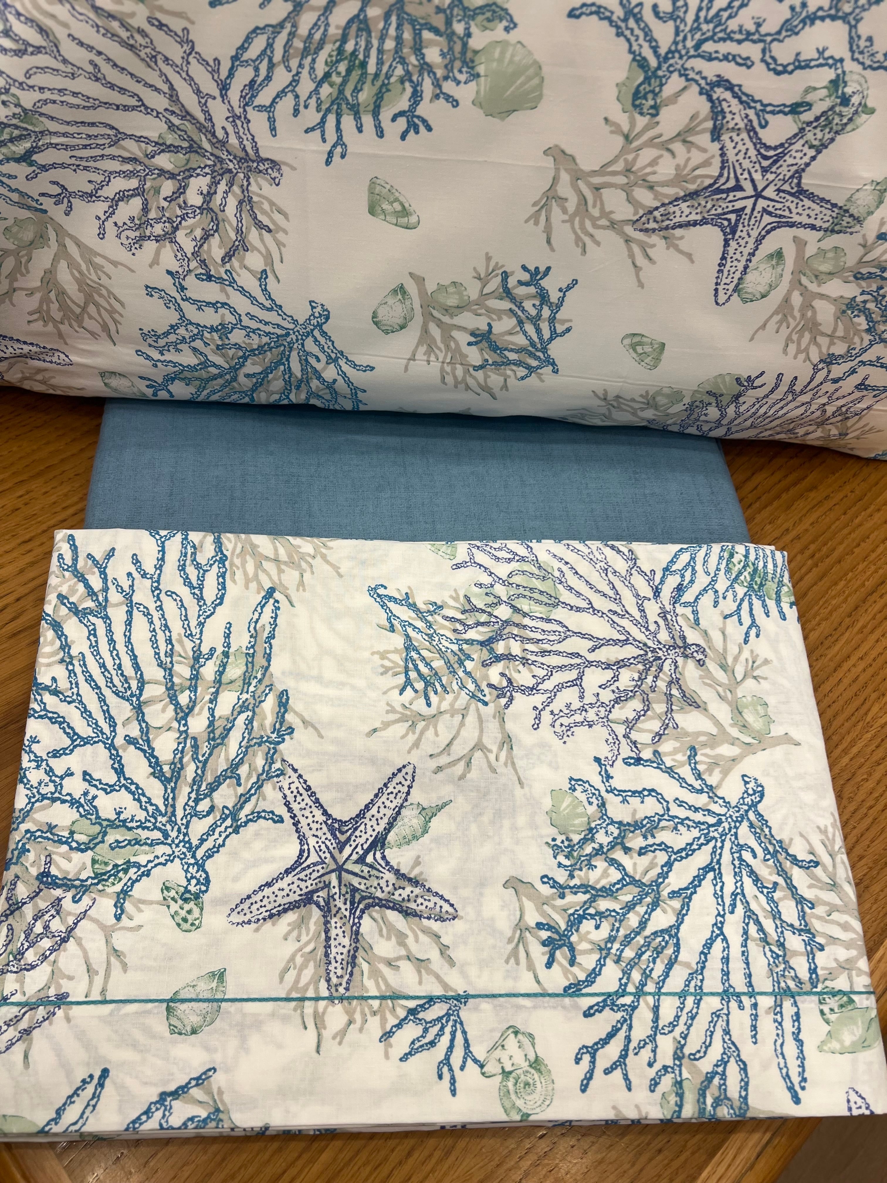 Completo lenzuola corallo