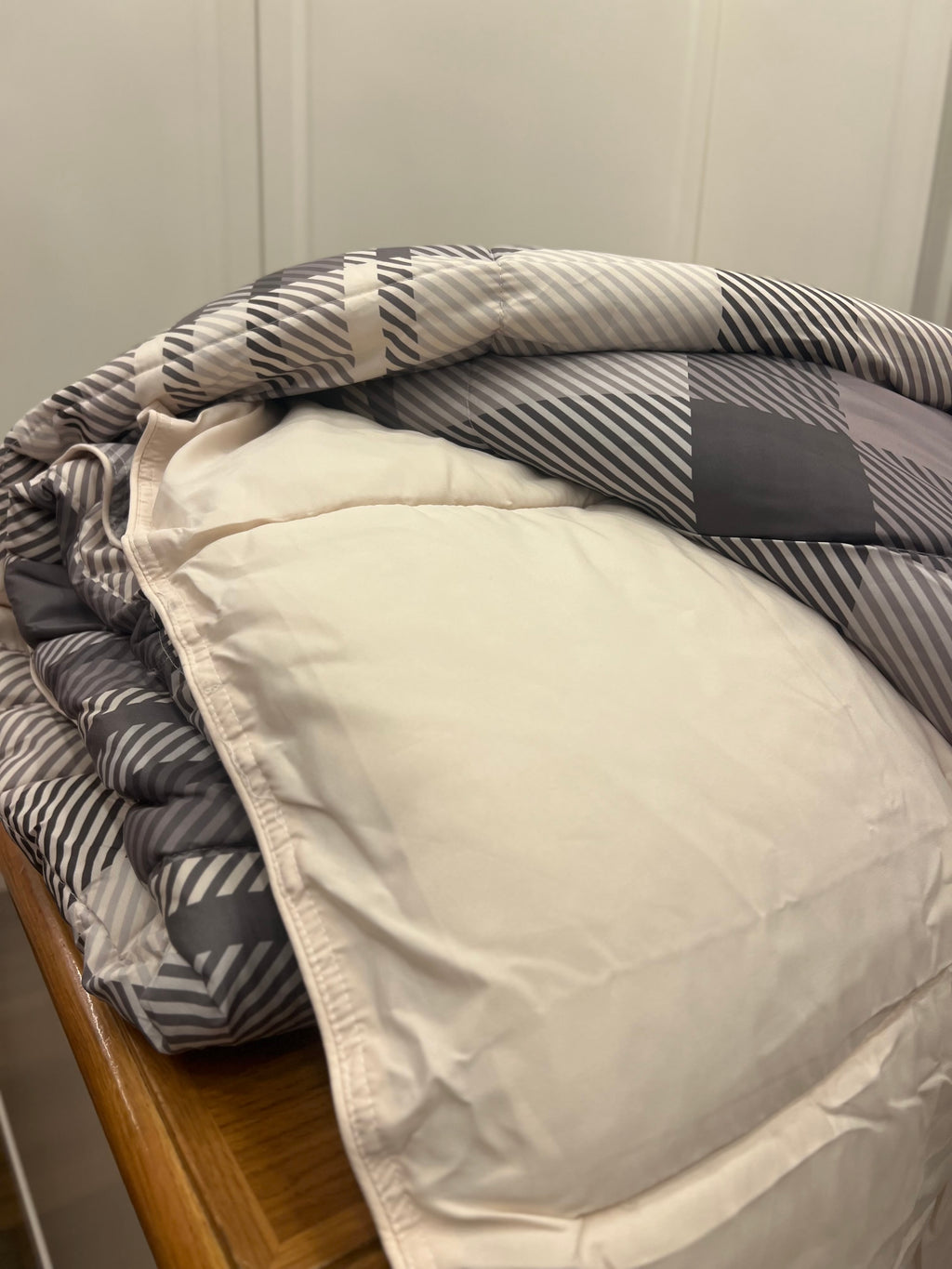 Trapunta piazza e mezza a quadri