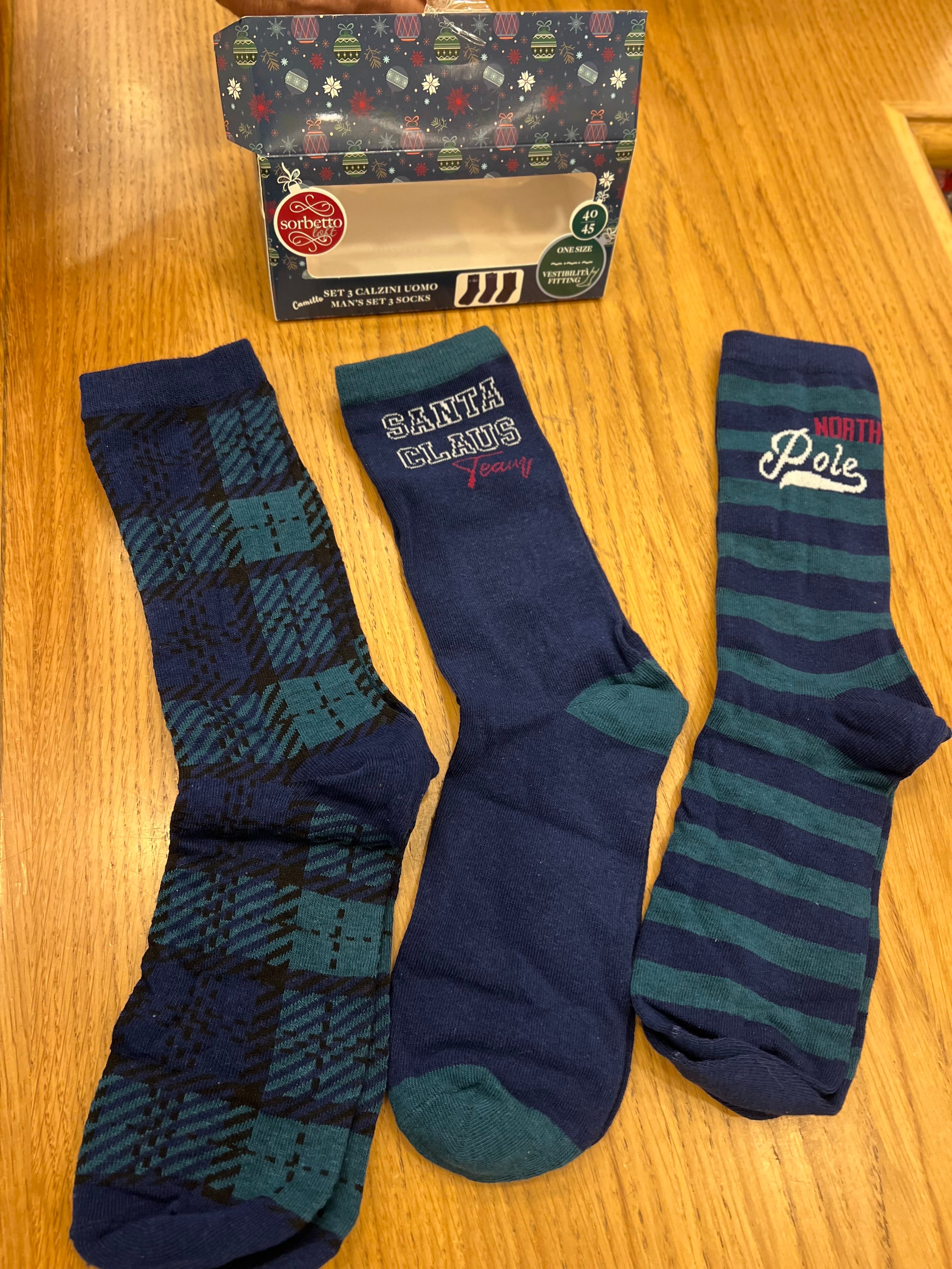 Set calzini natalizi uomo e donna