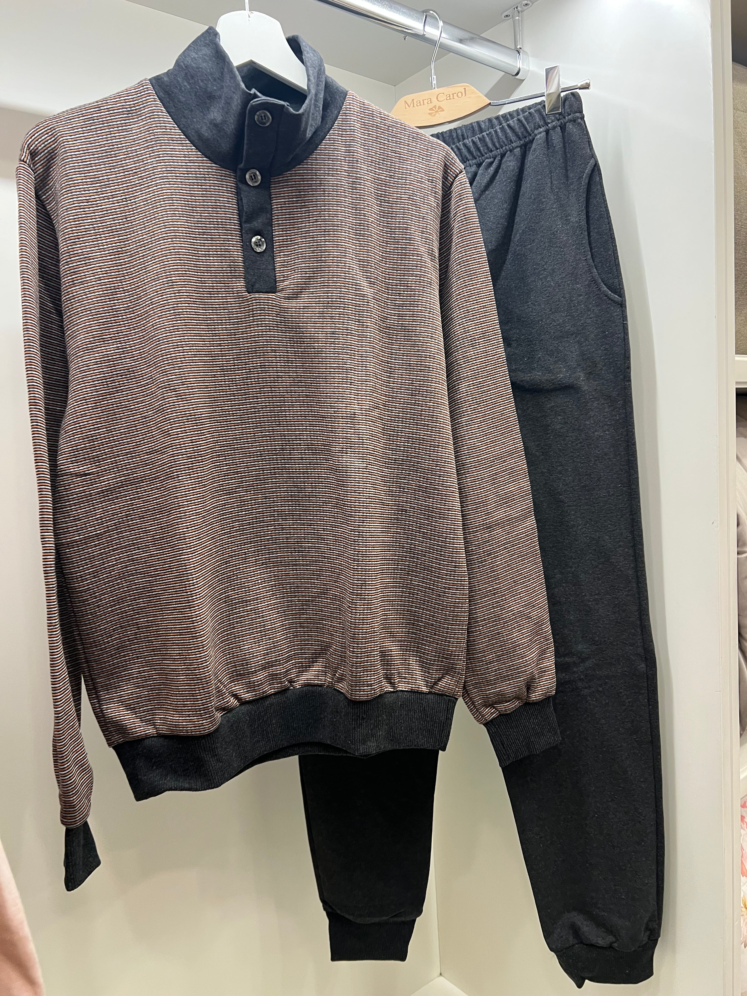 Pigiama tuta collo alto uomo