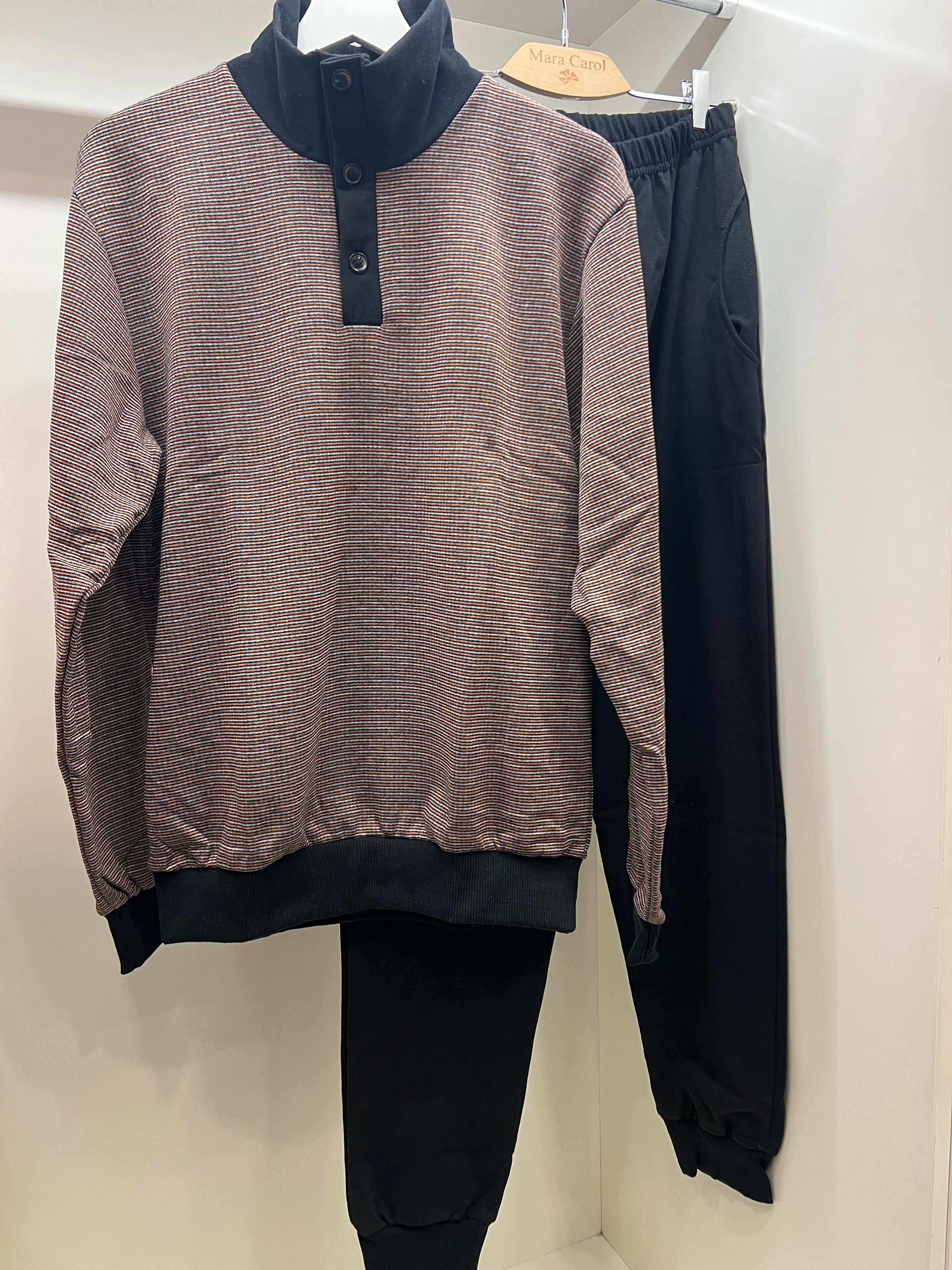 Pigiama tuta collo alto uomo