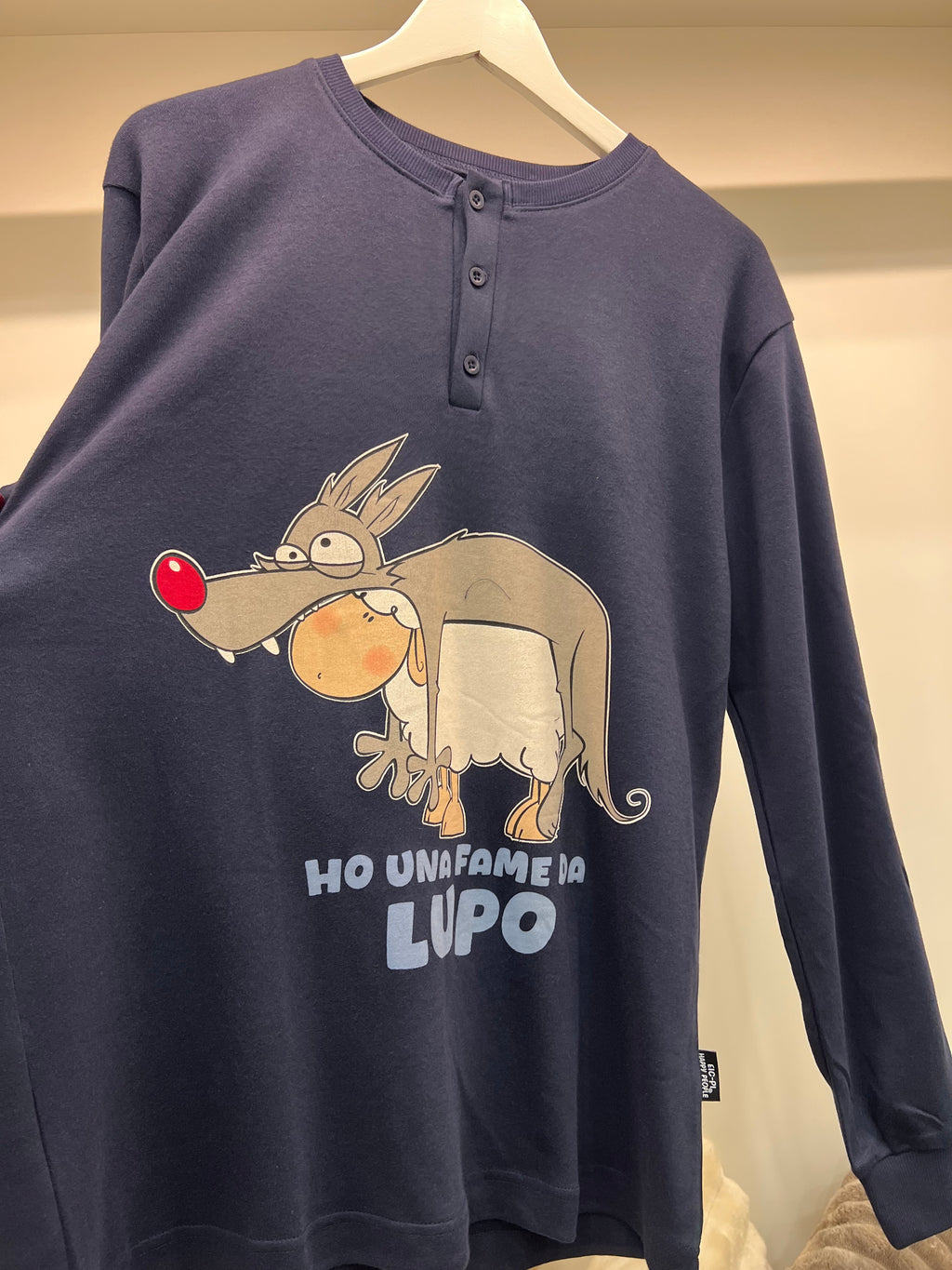 Pigiama uomo happy lupo
