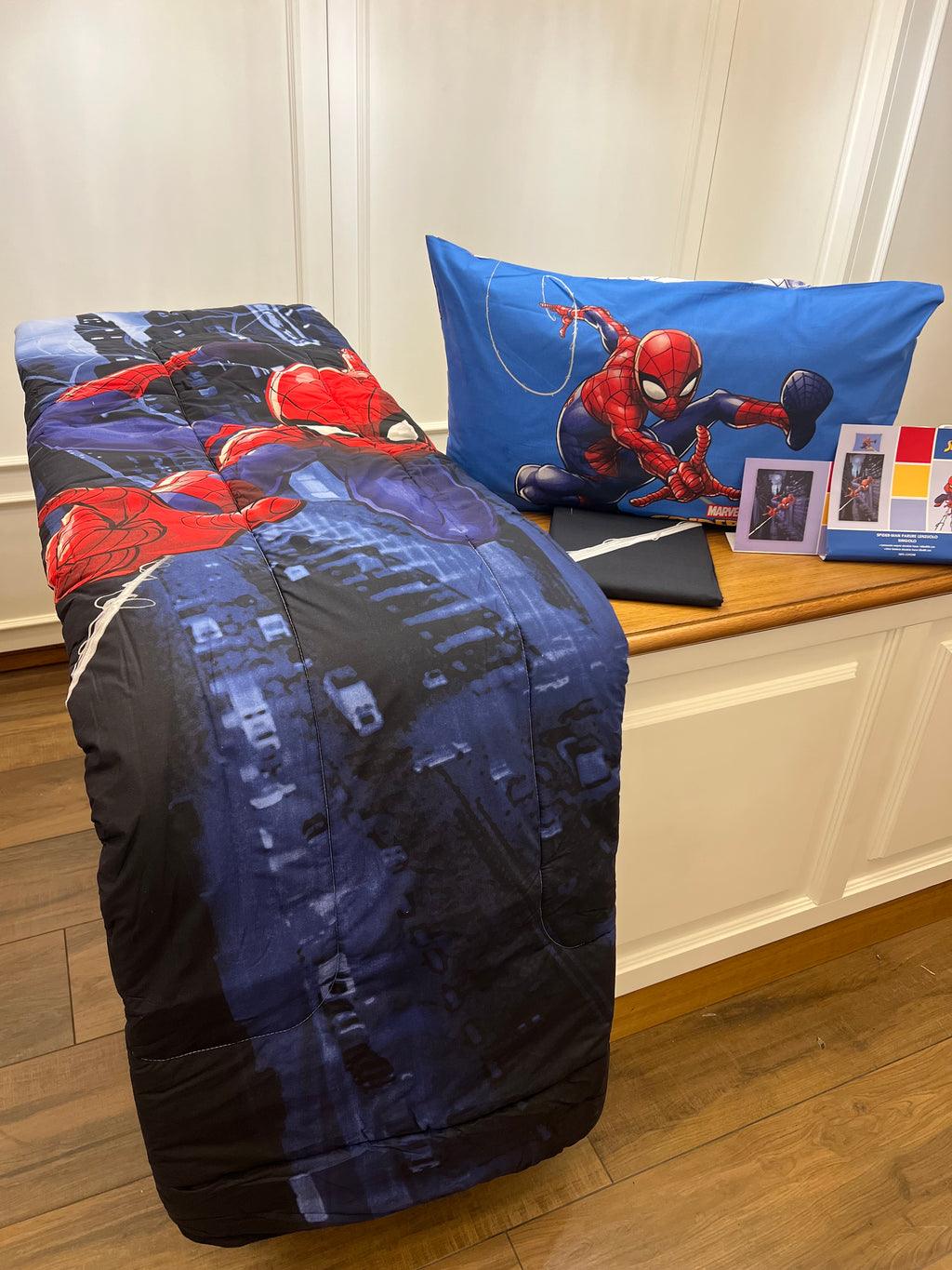 Trapunta double-face spider-man