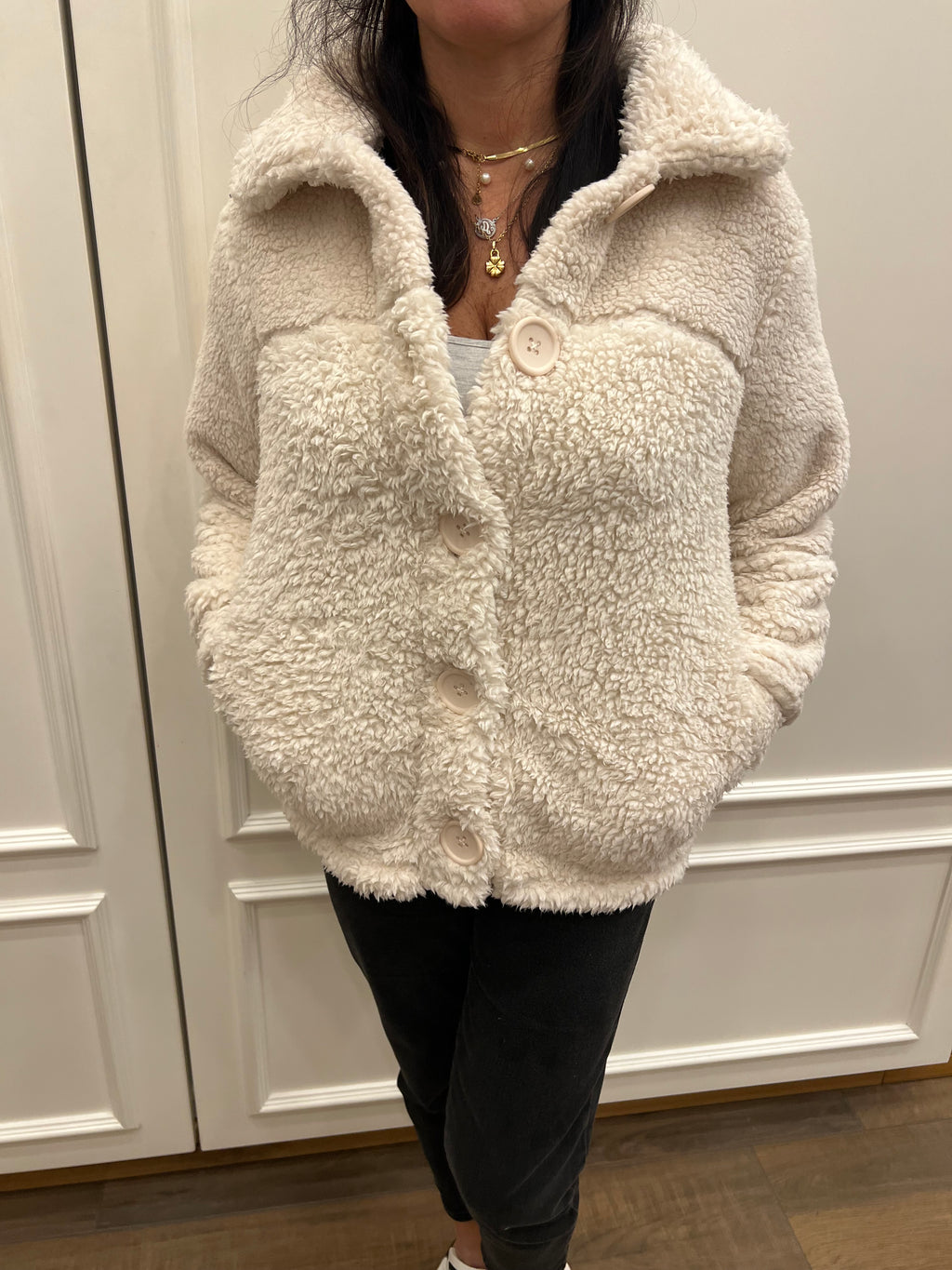 Giacca da camera con maxi bottoni