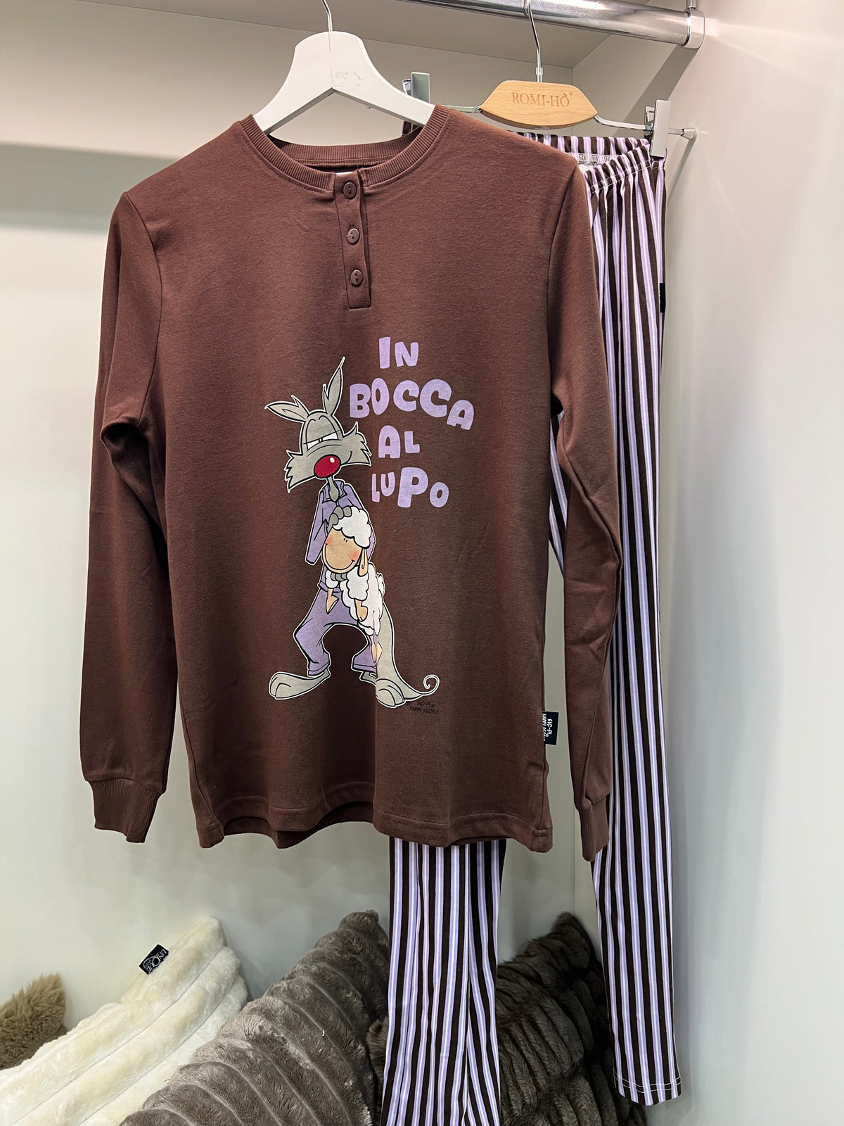 Pigiama Donna happy lupo