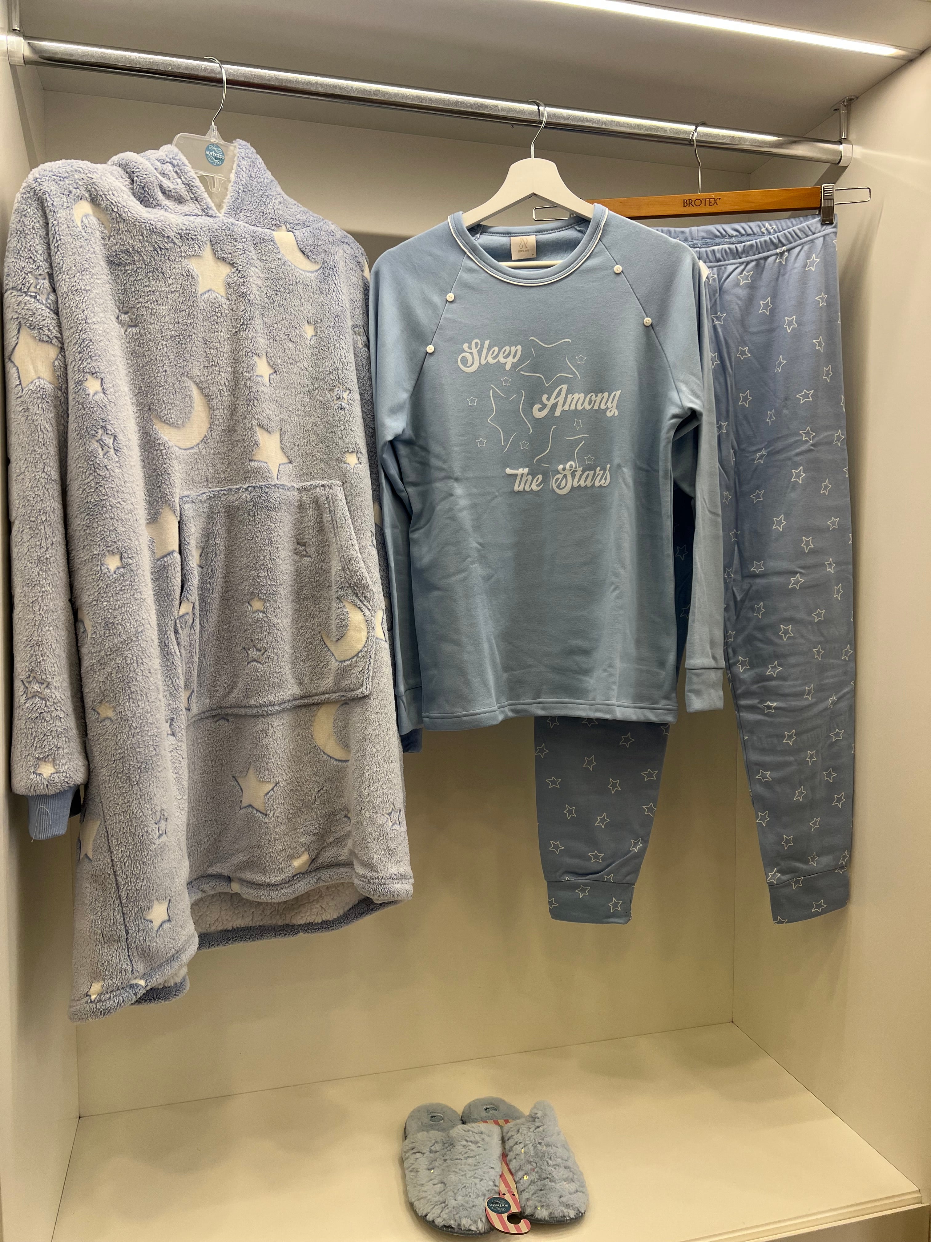 Vestaglia a felpa lune & stelle