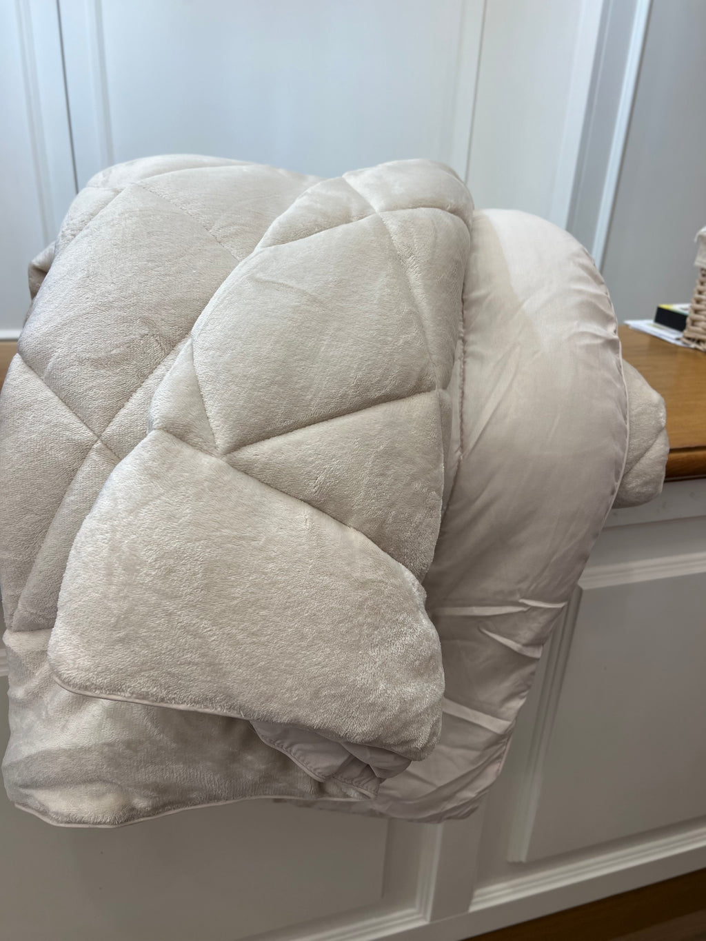 Trapunta piazza e mezza in ciniglia