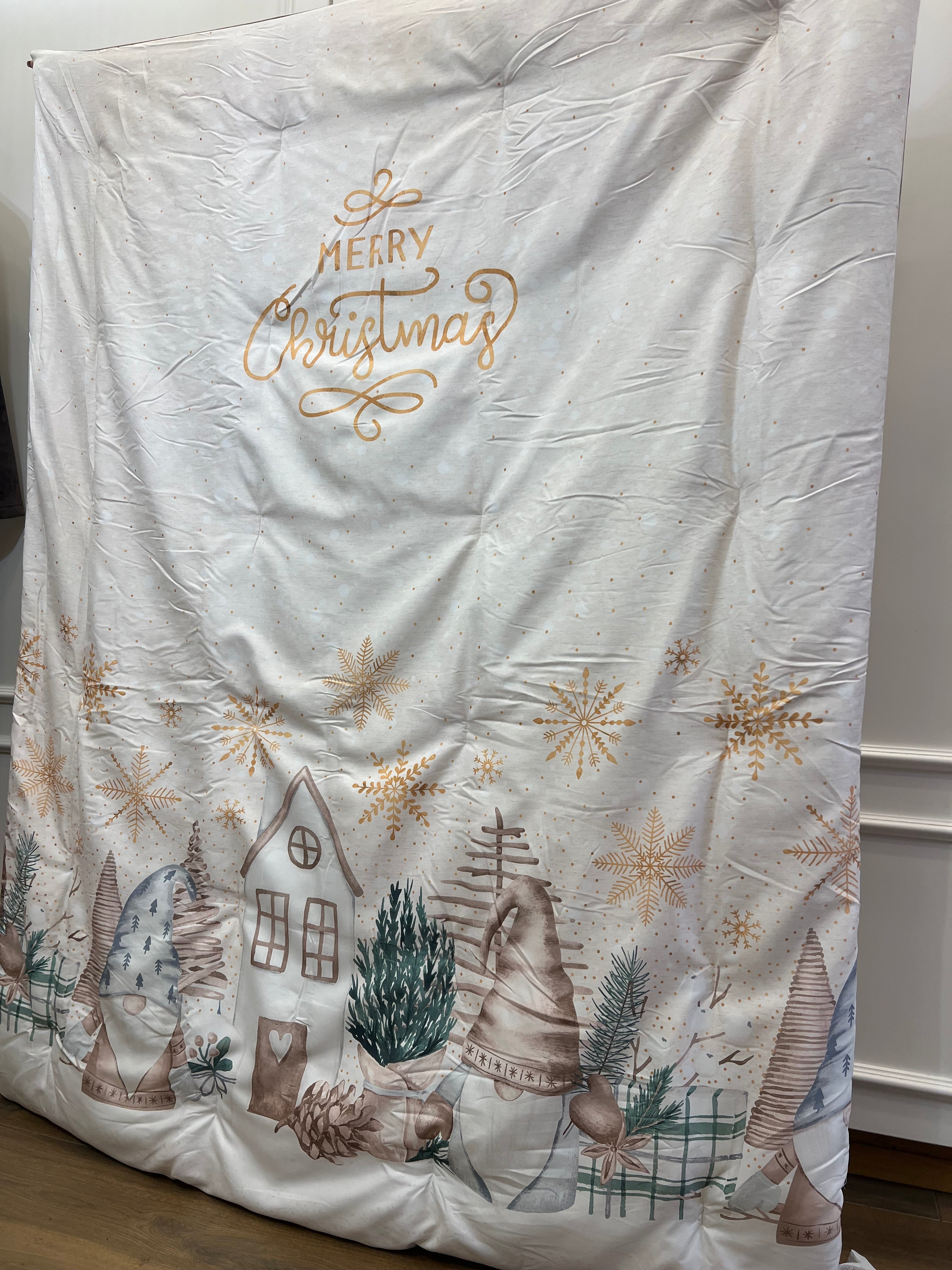 Plaid imbottito stampe natalizie