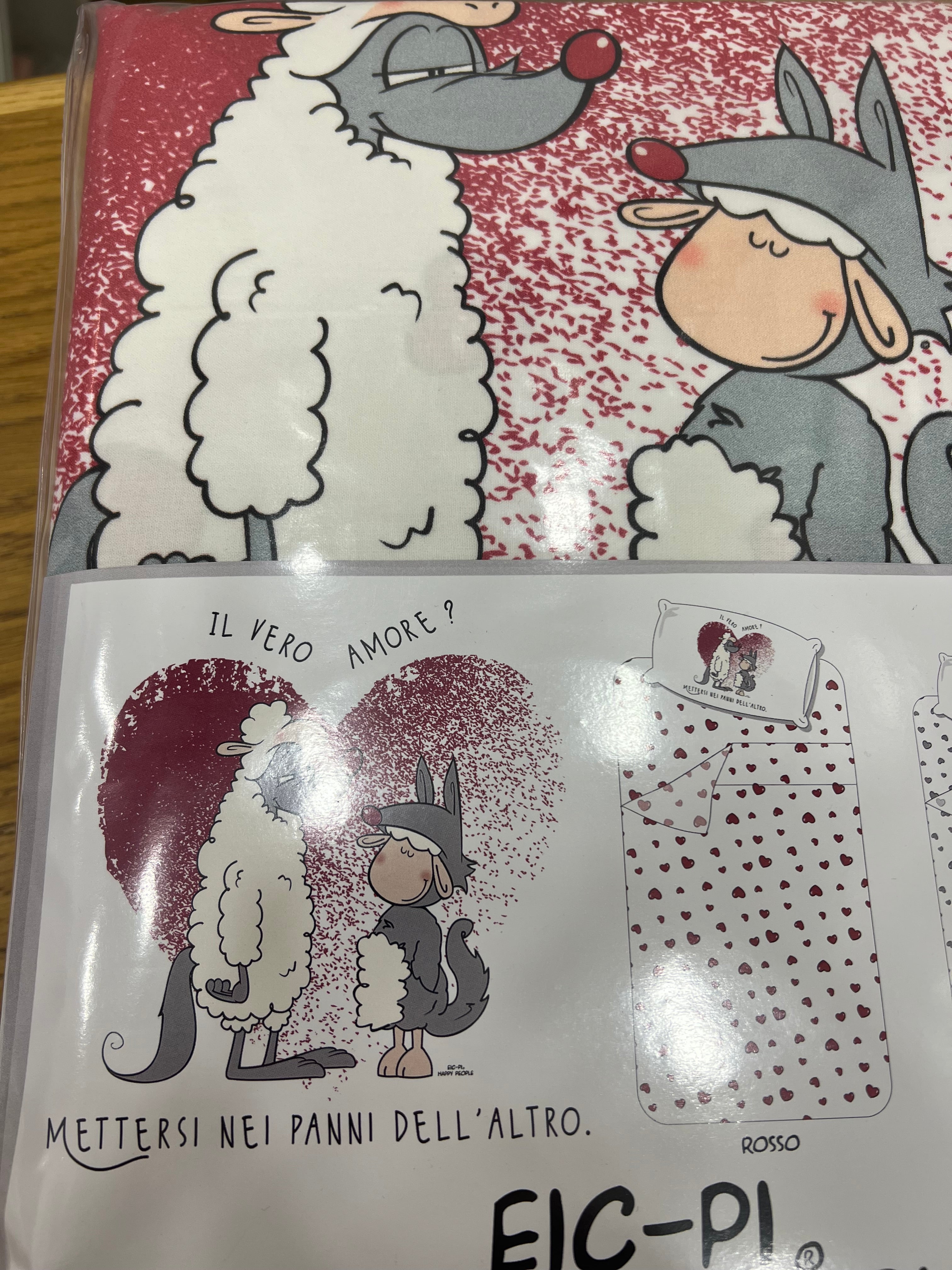 Completo lenzuola singolo cuoricini