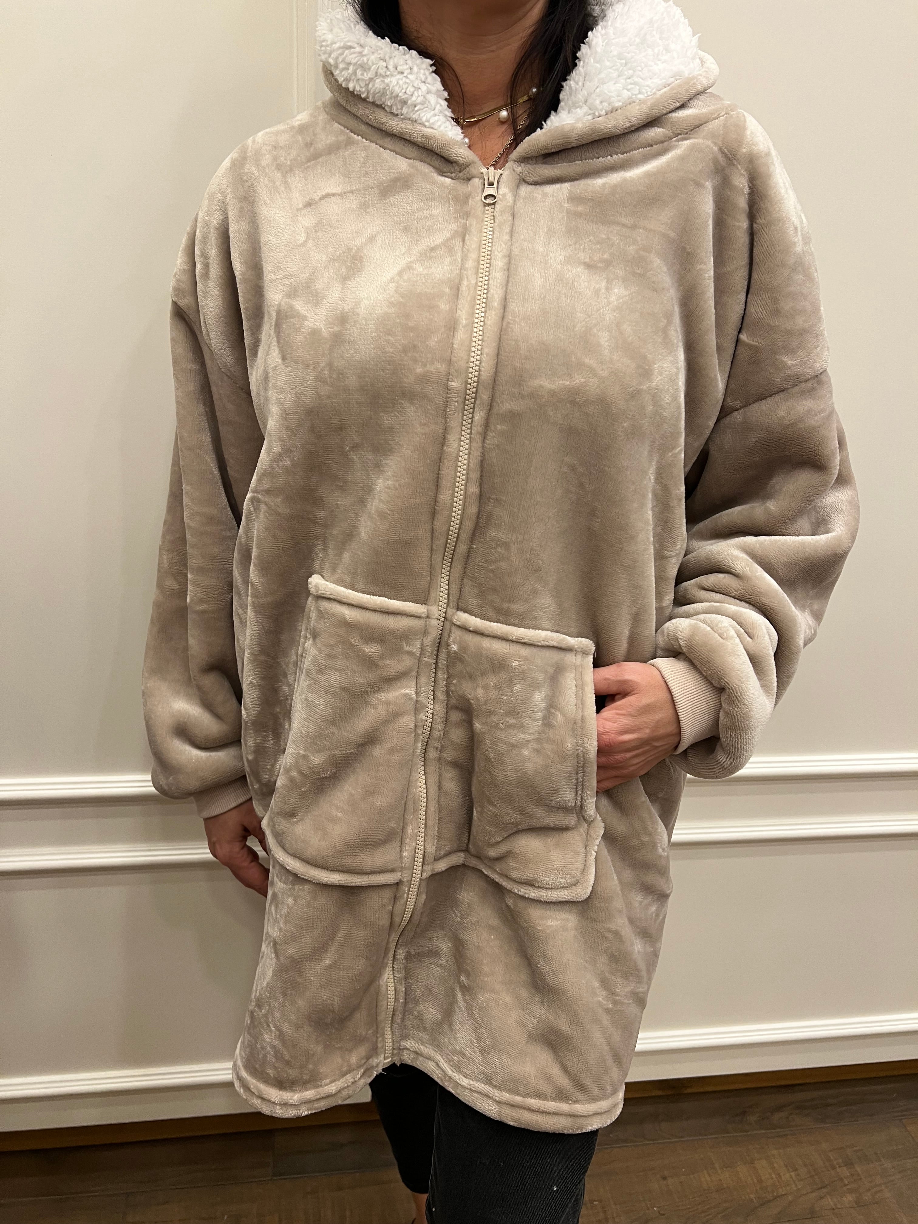 Giacca da camera con zip