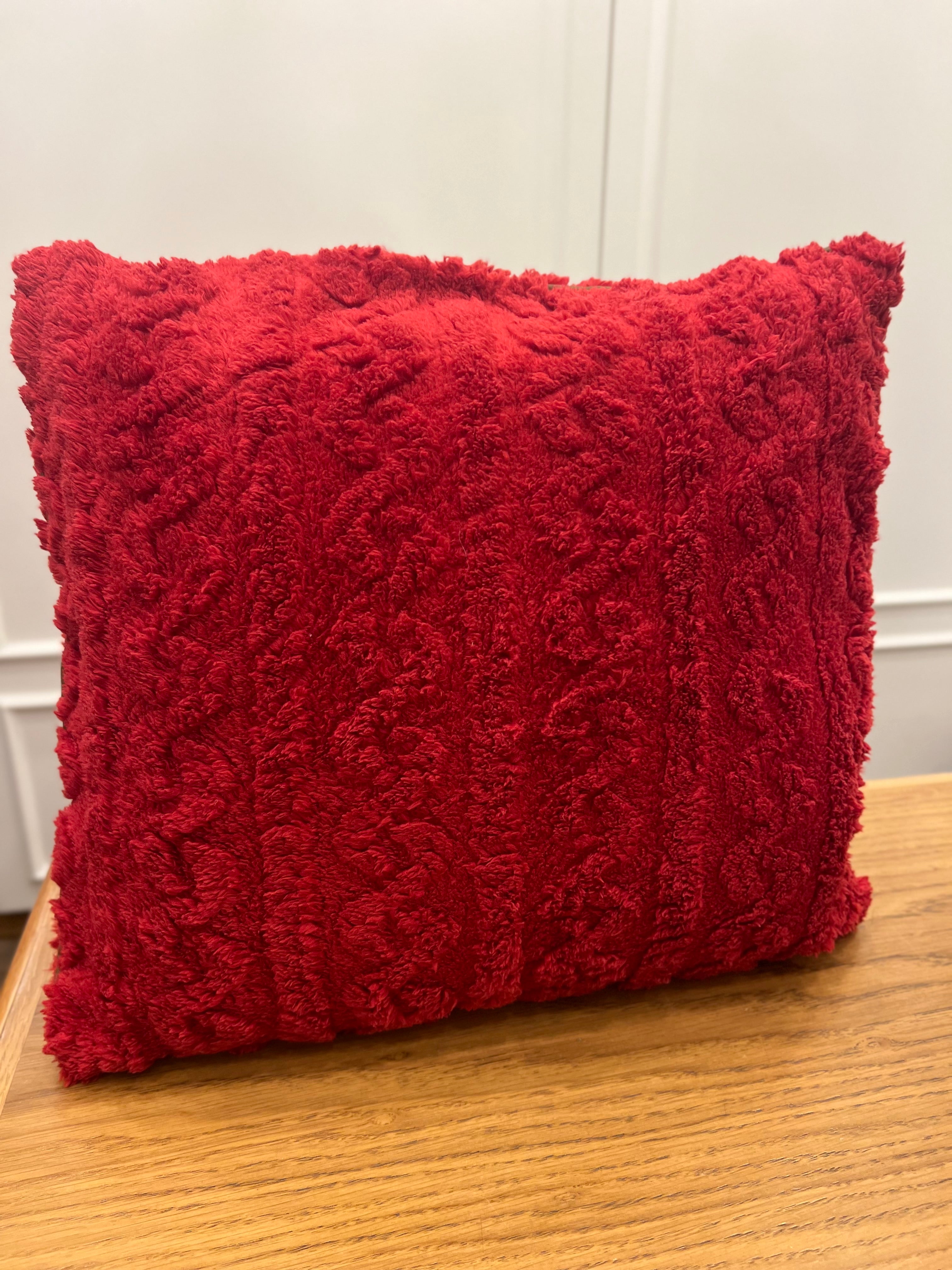 Cuscini in pile con texture maglia