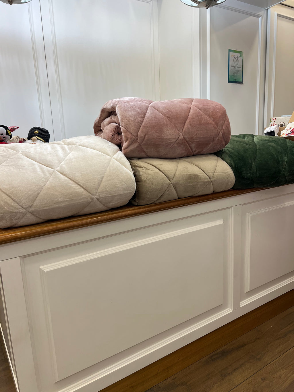 Trapunta matrimoniale in ciniglia