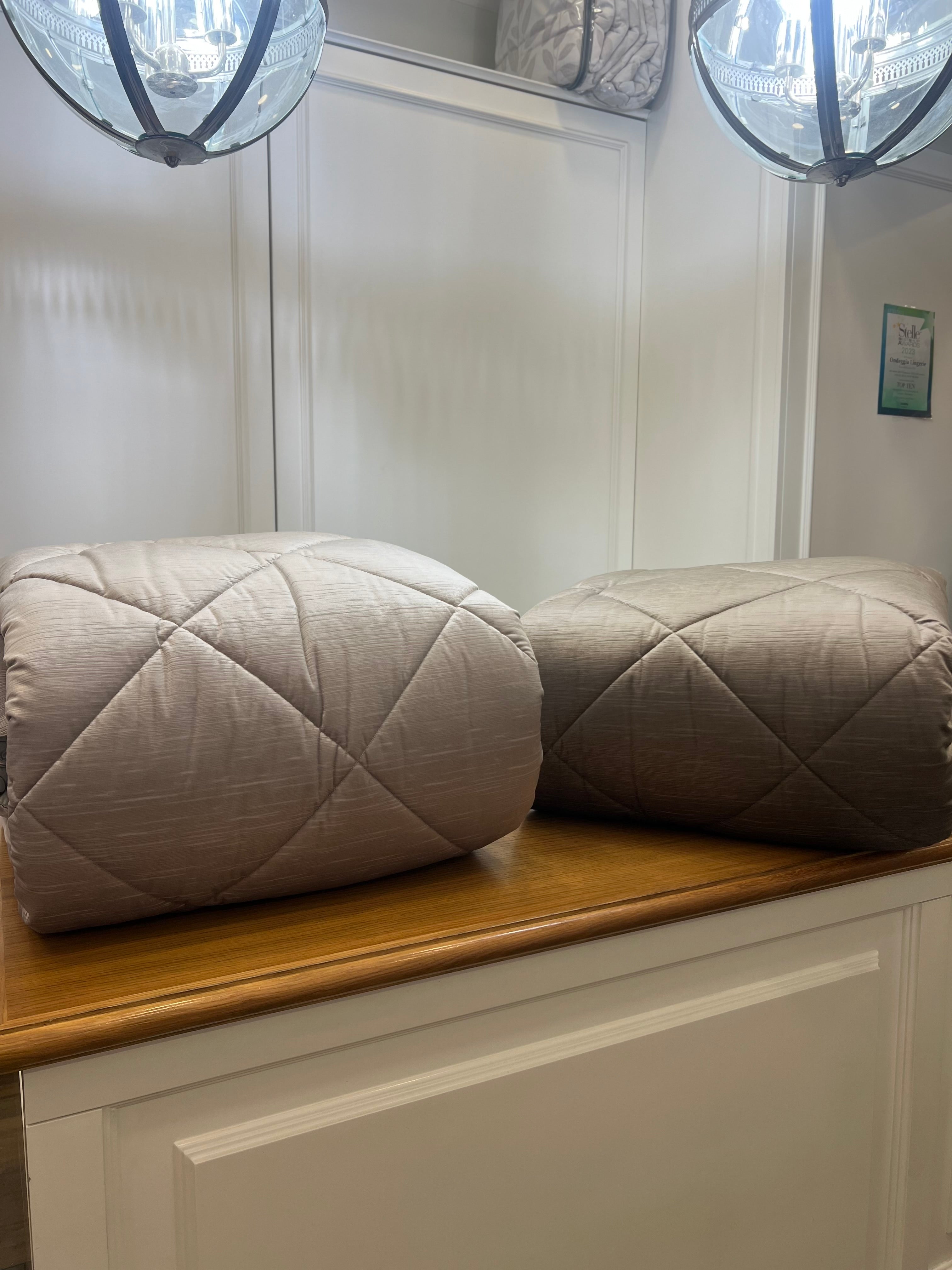 Trapunta in velluto fiammato