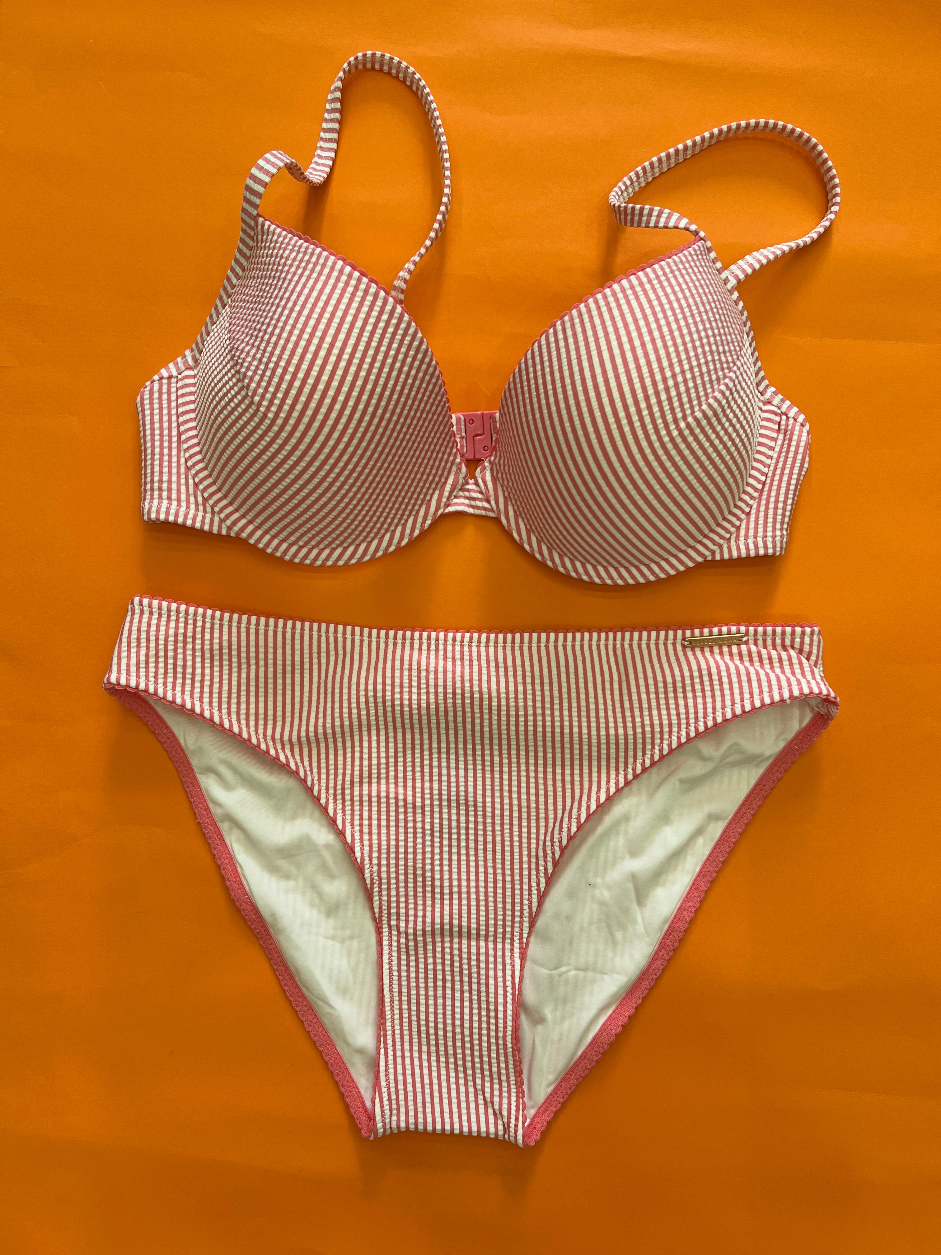 Bikini donna coppa a righe