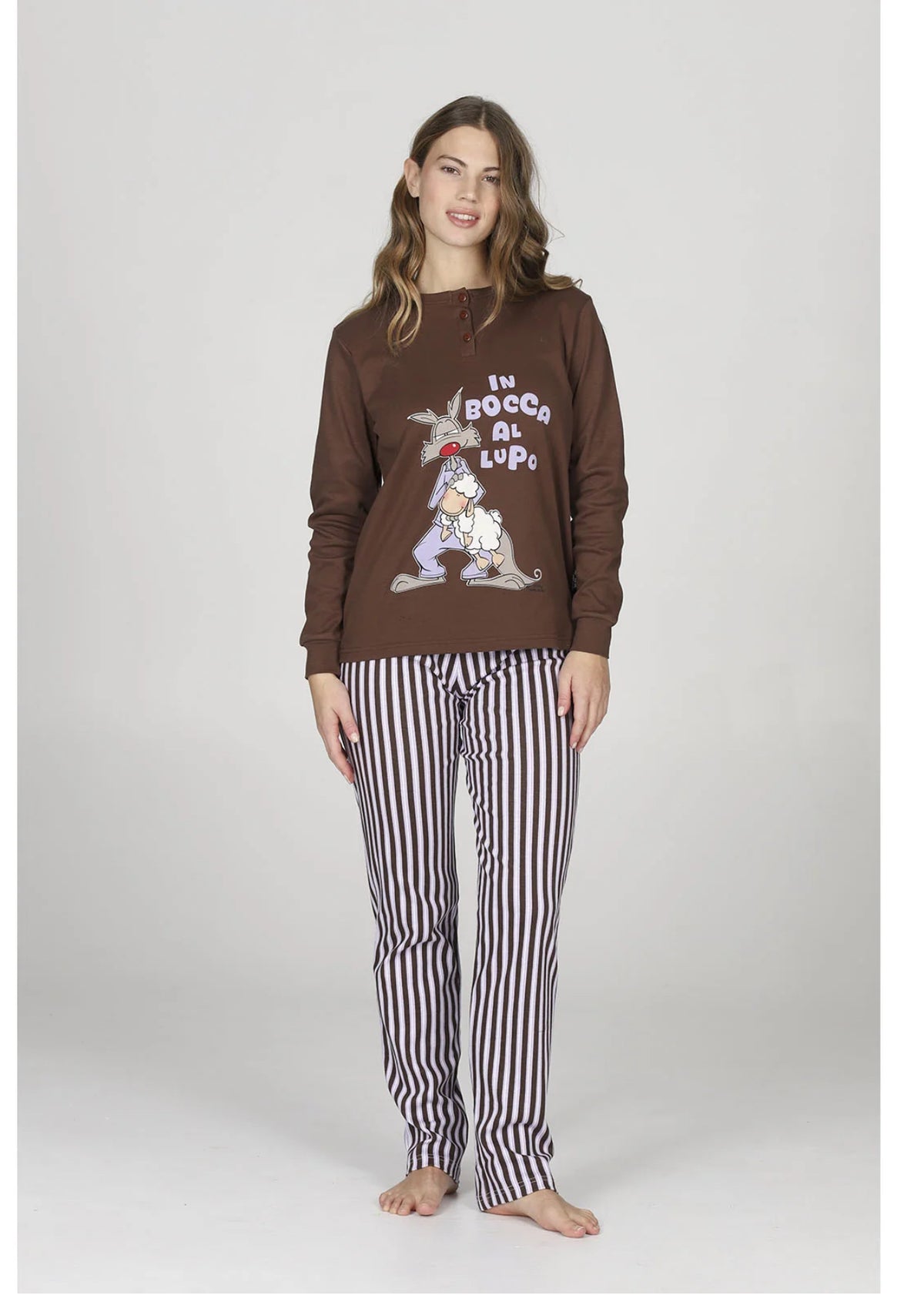 Pigiama Donna happy lupo