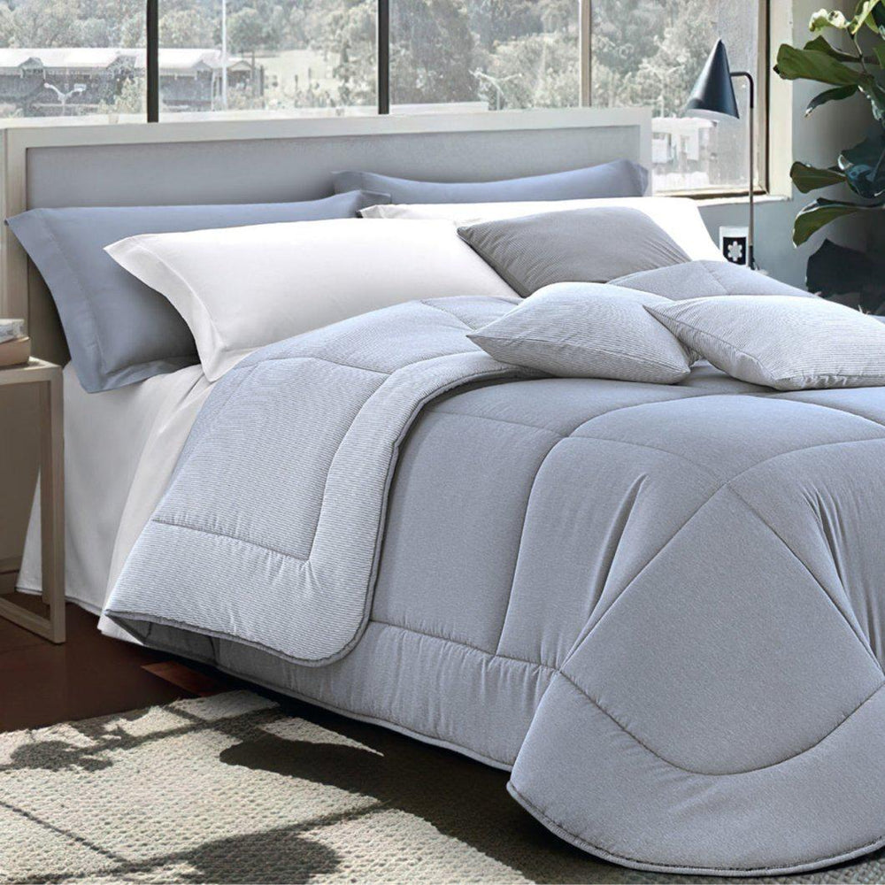 Trapunta piazza e mezza double-face righe