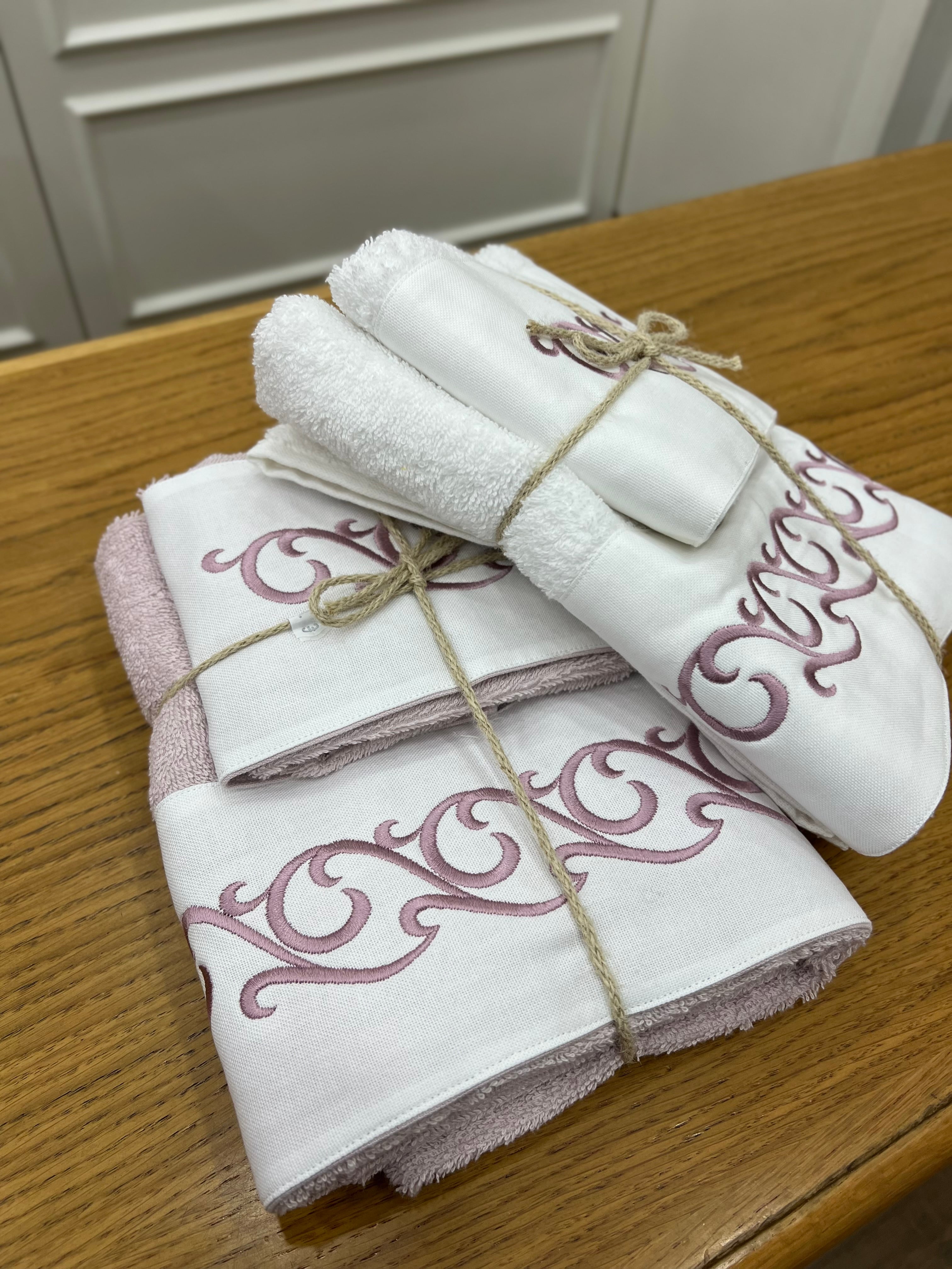 Coppia asciugamani Greta