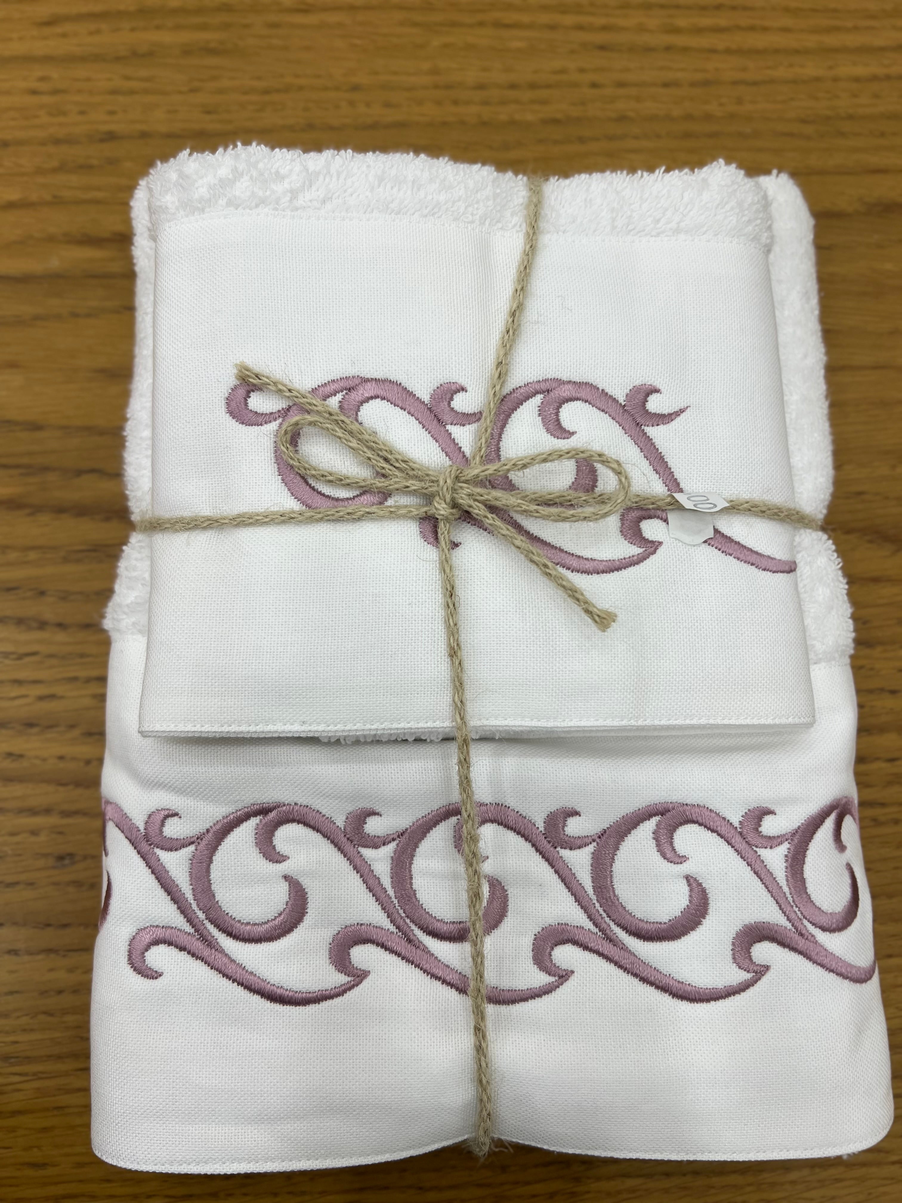 Coppia asciugamani Greta