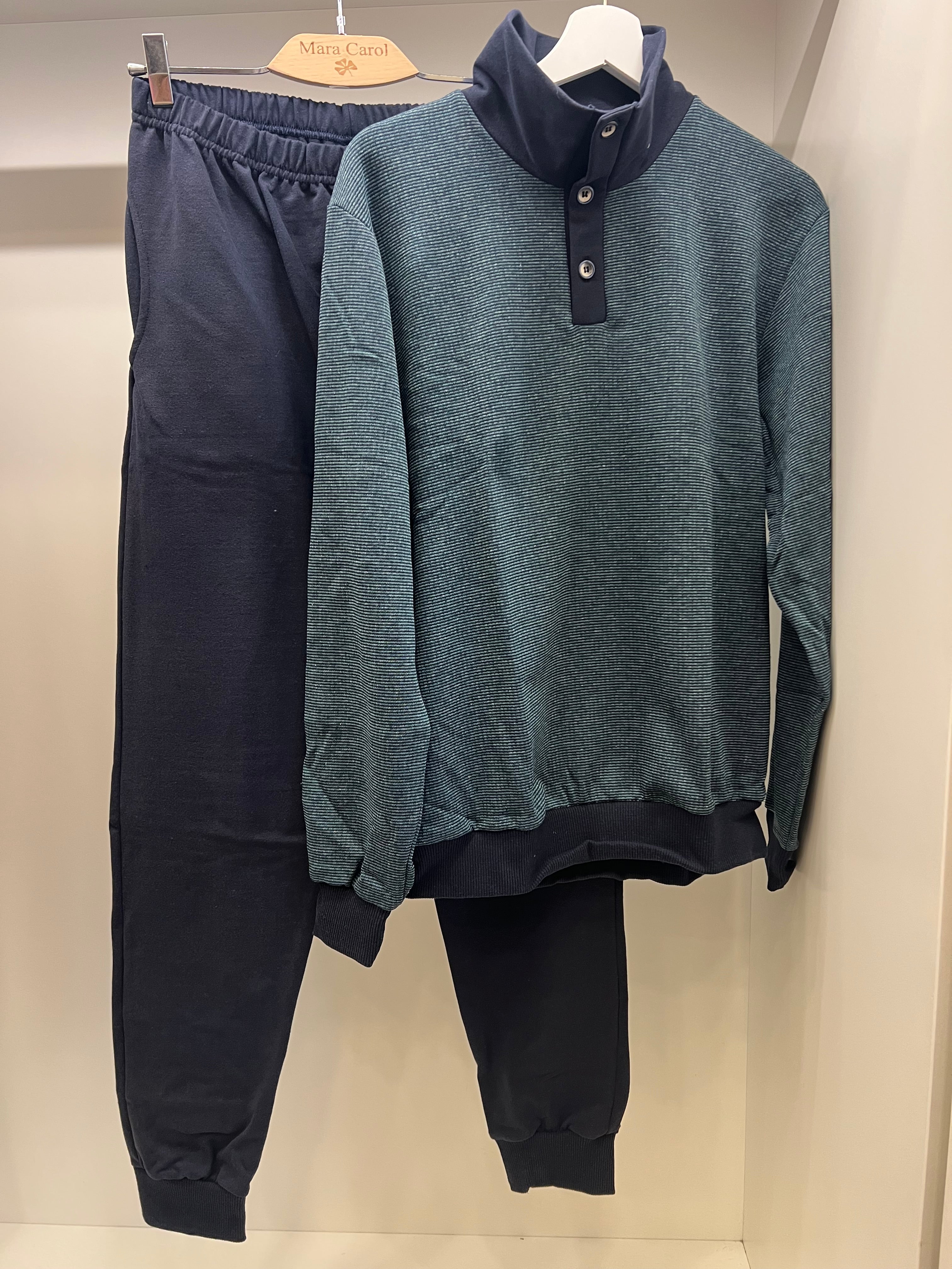 Pigiama tuta collo alto uomo