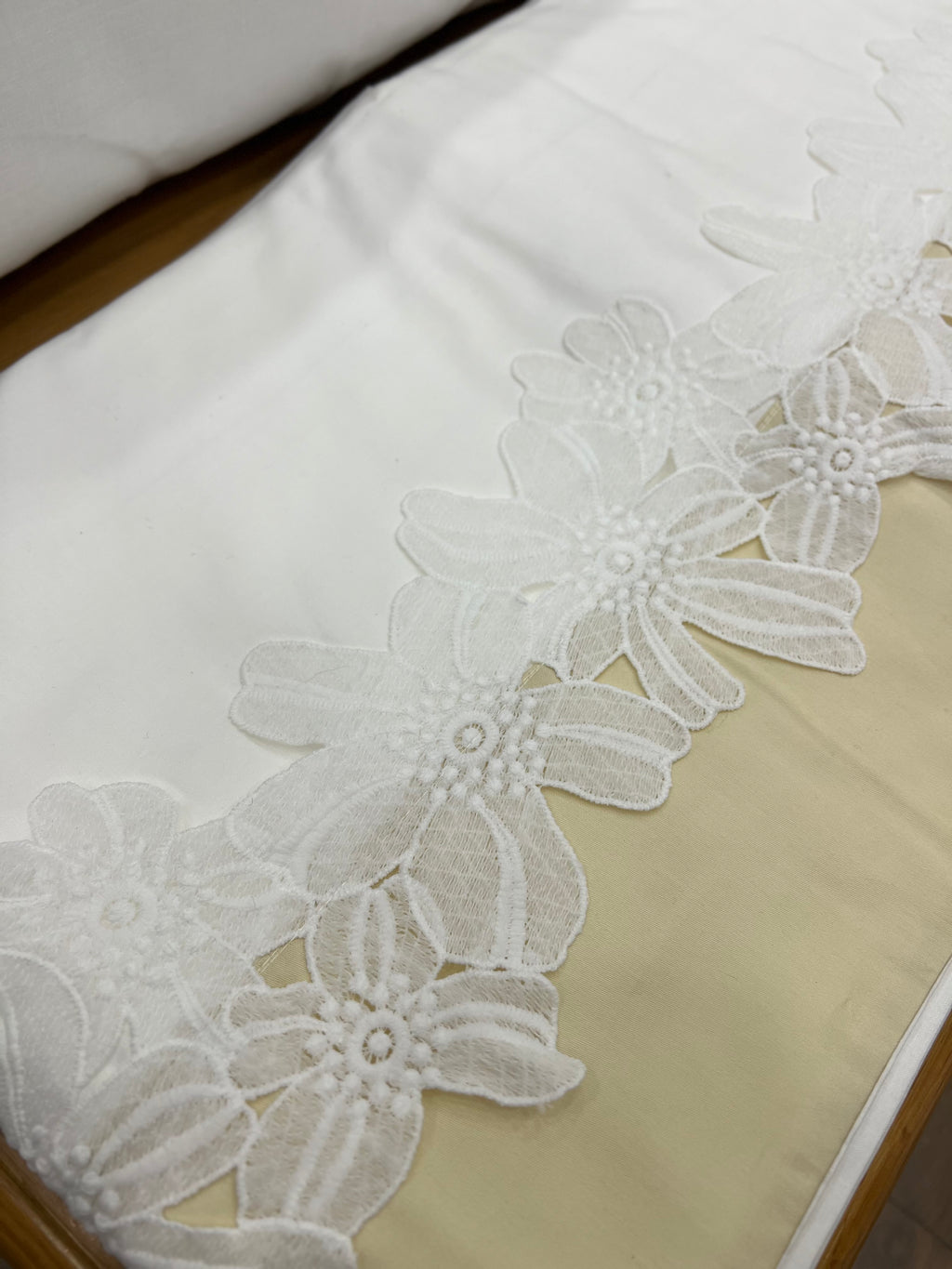 Completo lenzuola pizzo margherita