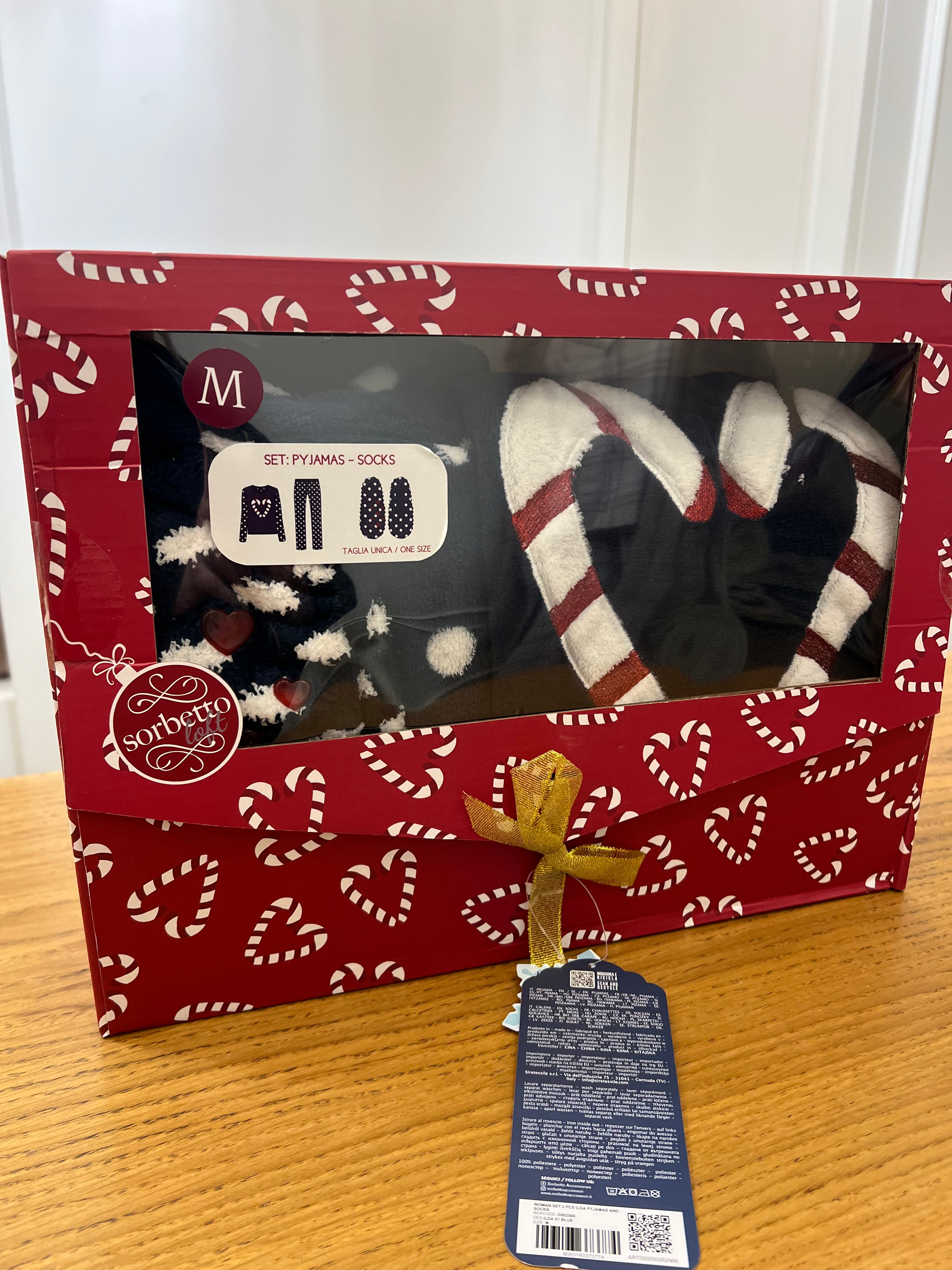 Box regalo pigiama e calzi lollypop