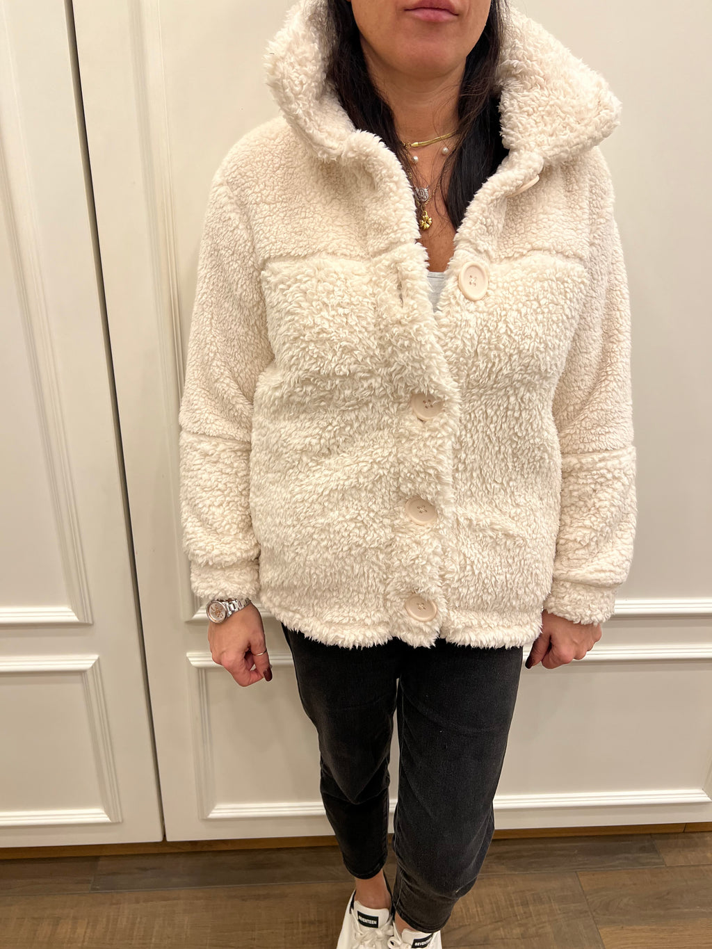 Giacca da camera con maxi bottoni