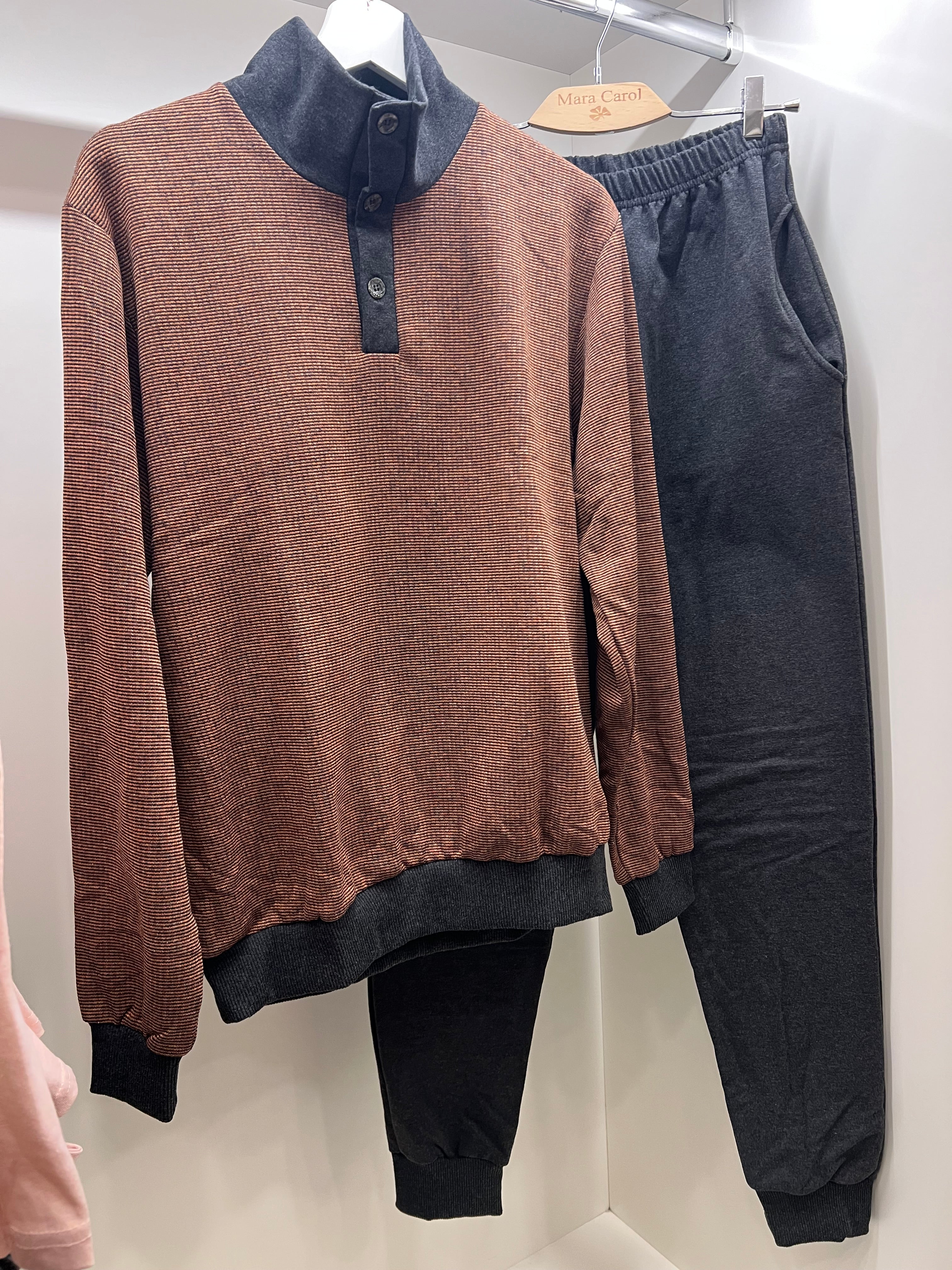 Pigiama tuta collo alto uomo