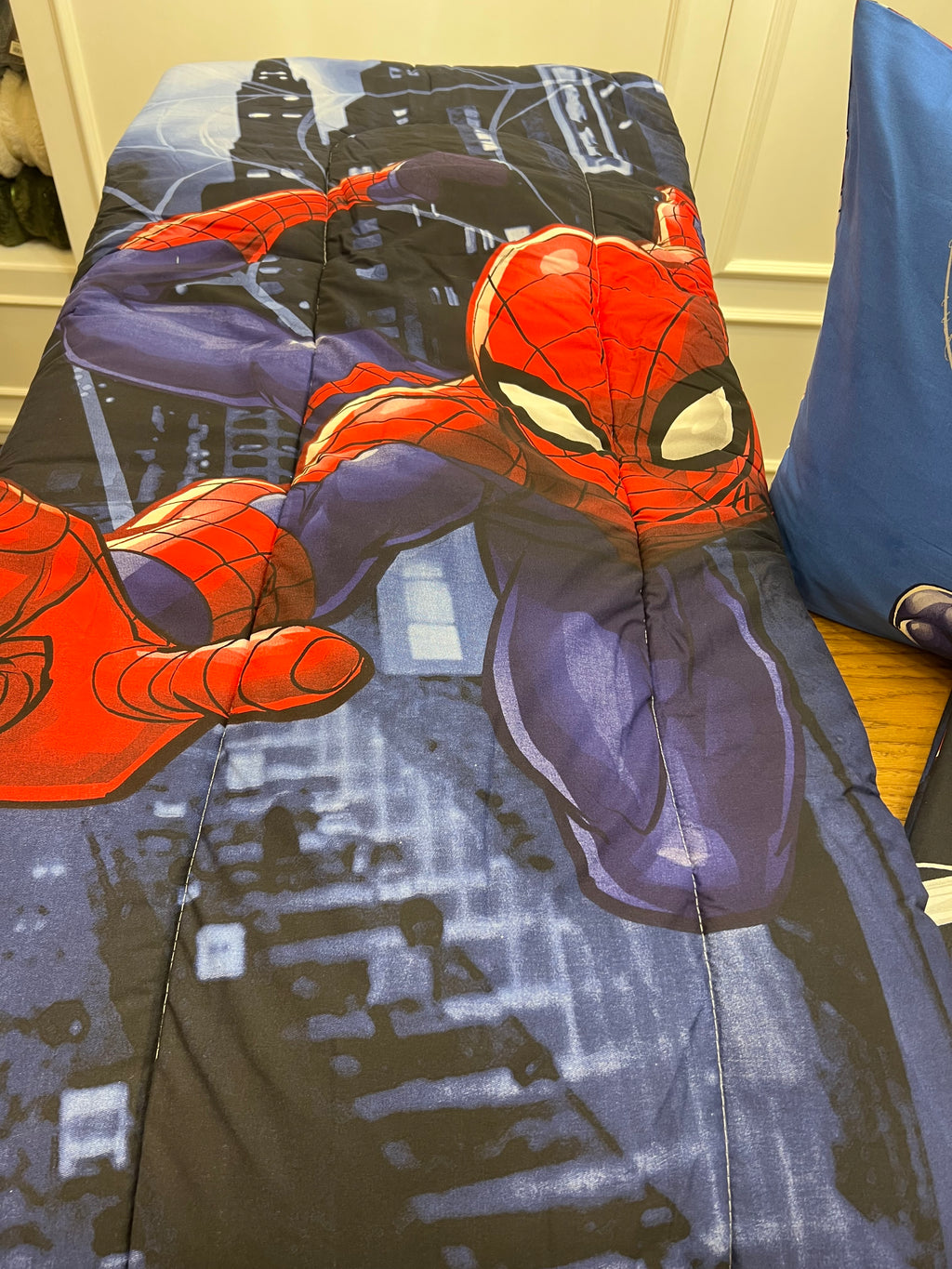 Trapunta double-face spider-man