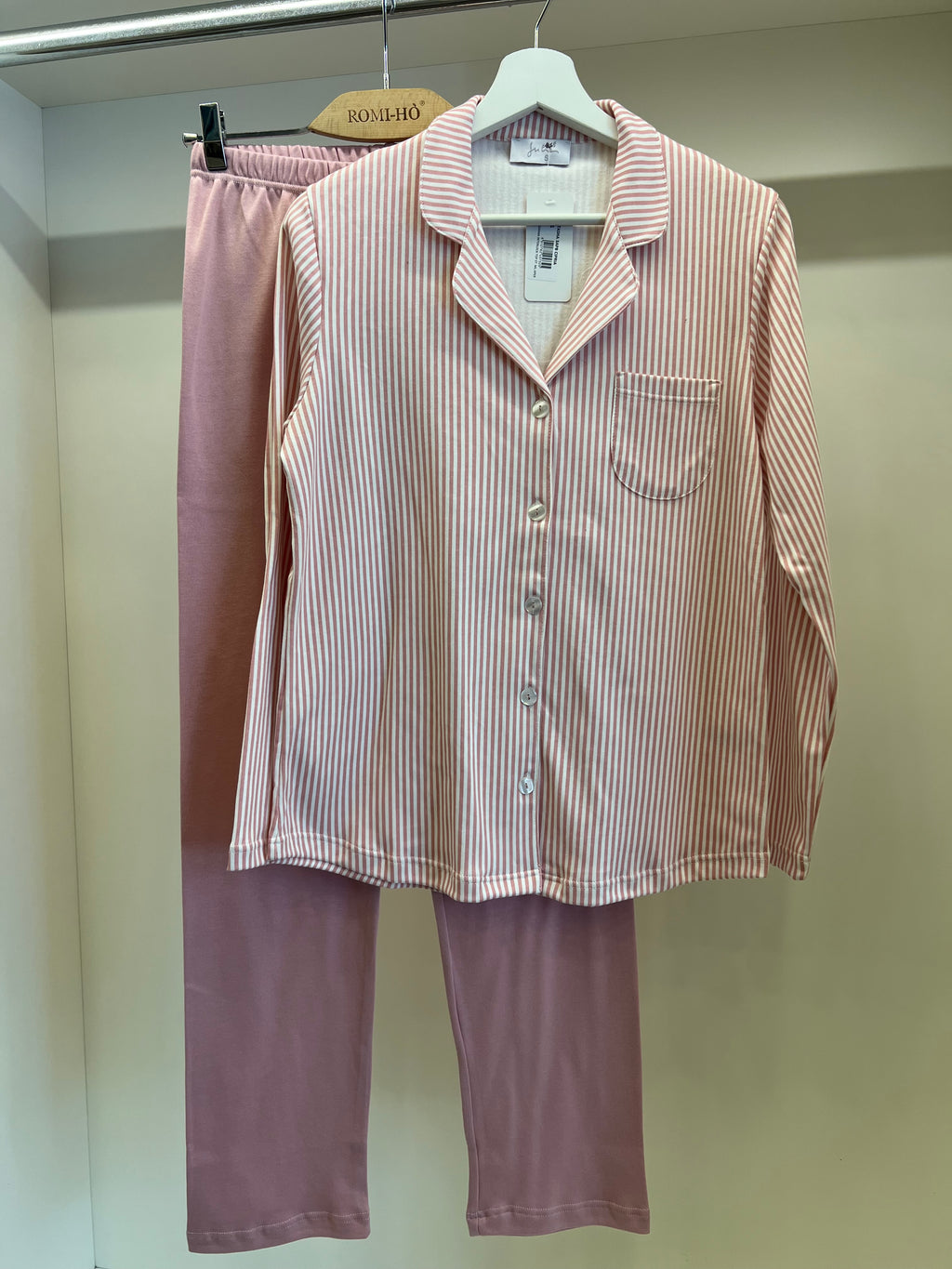 Pigiama righe modello uomo