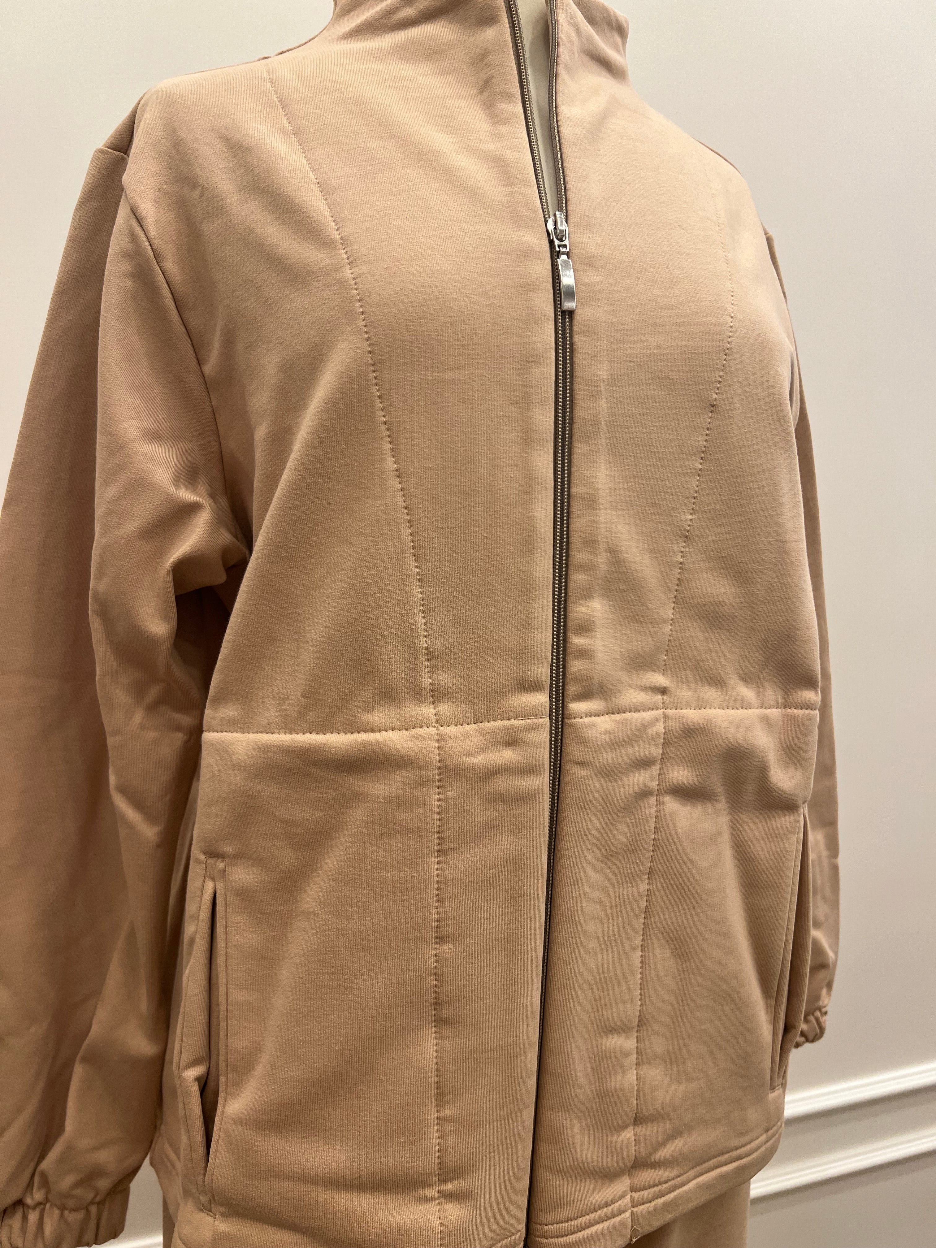 Tuta in felpa con zip