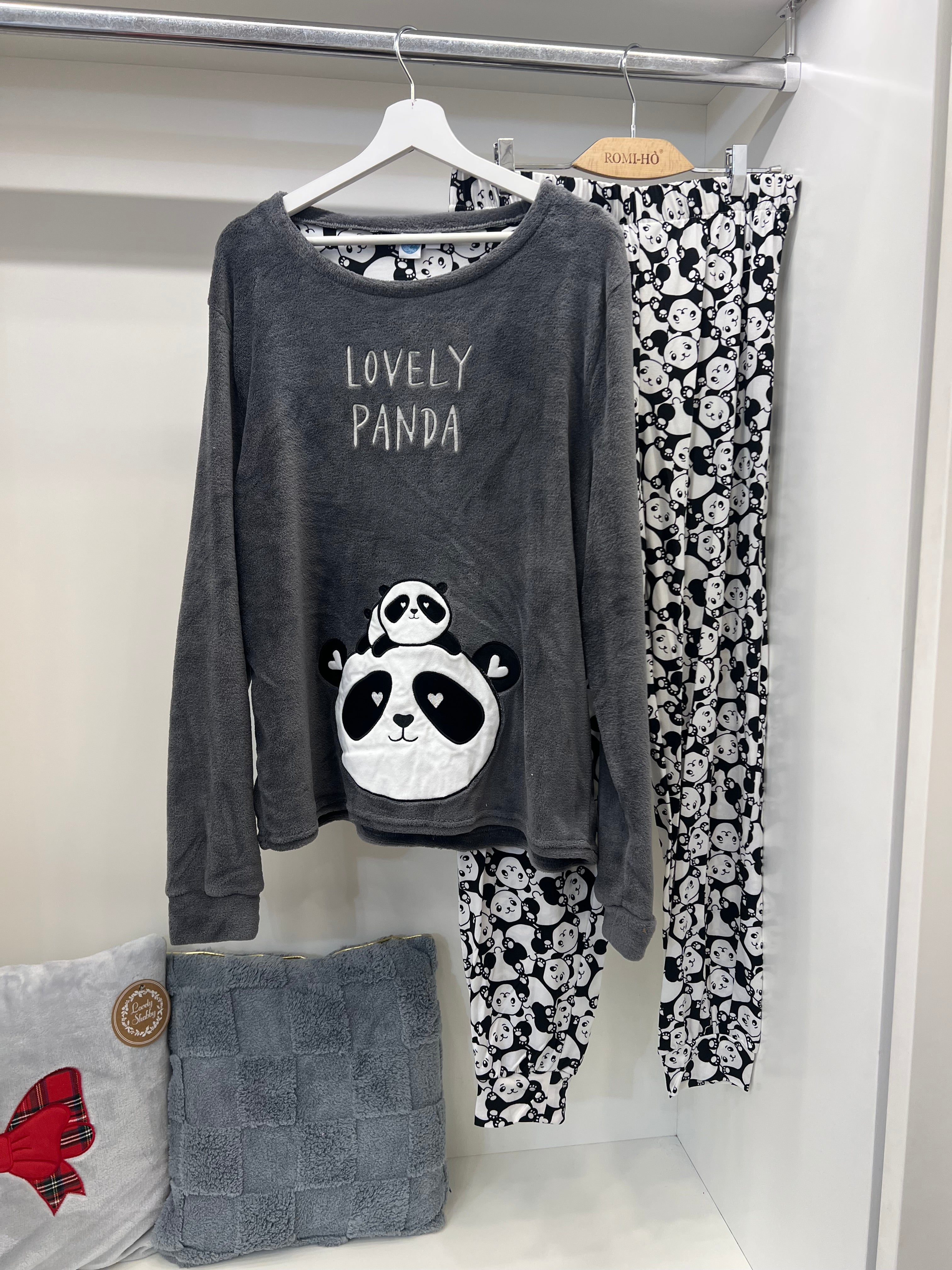 Pigiama in pile Panda