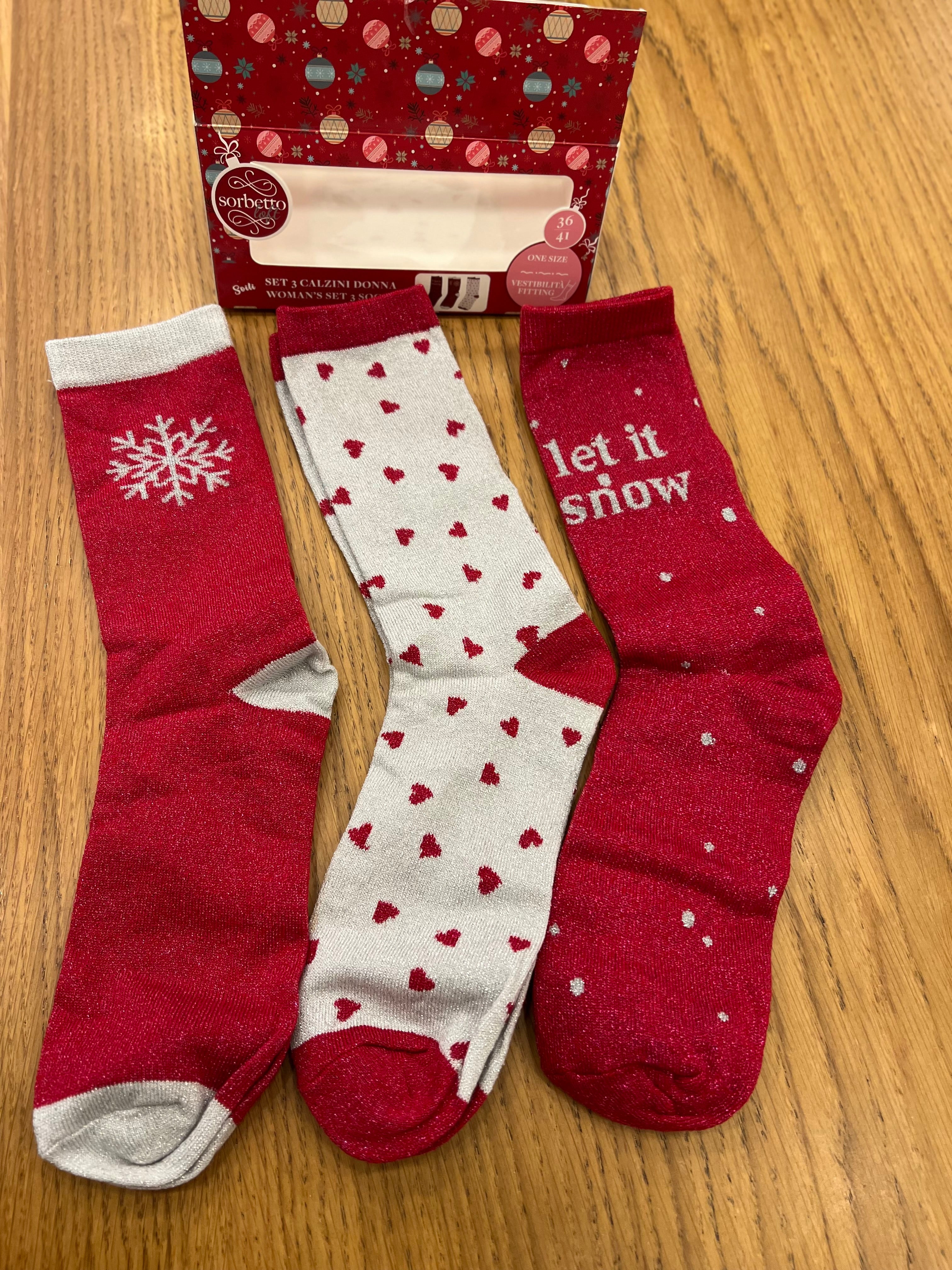 Set calzini natalizi uomo e donna