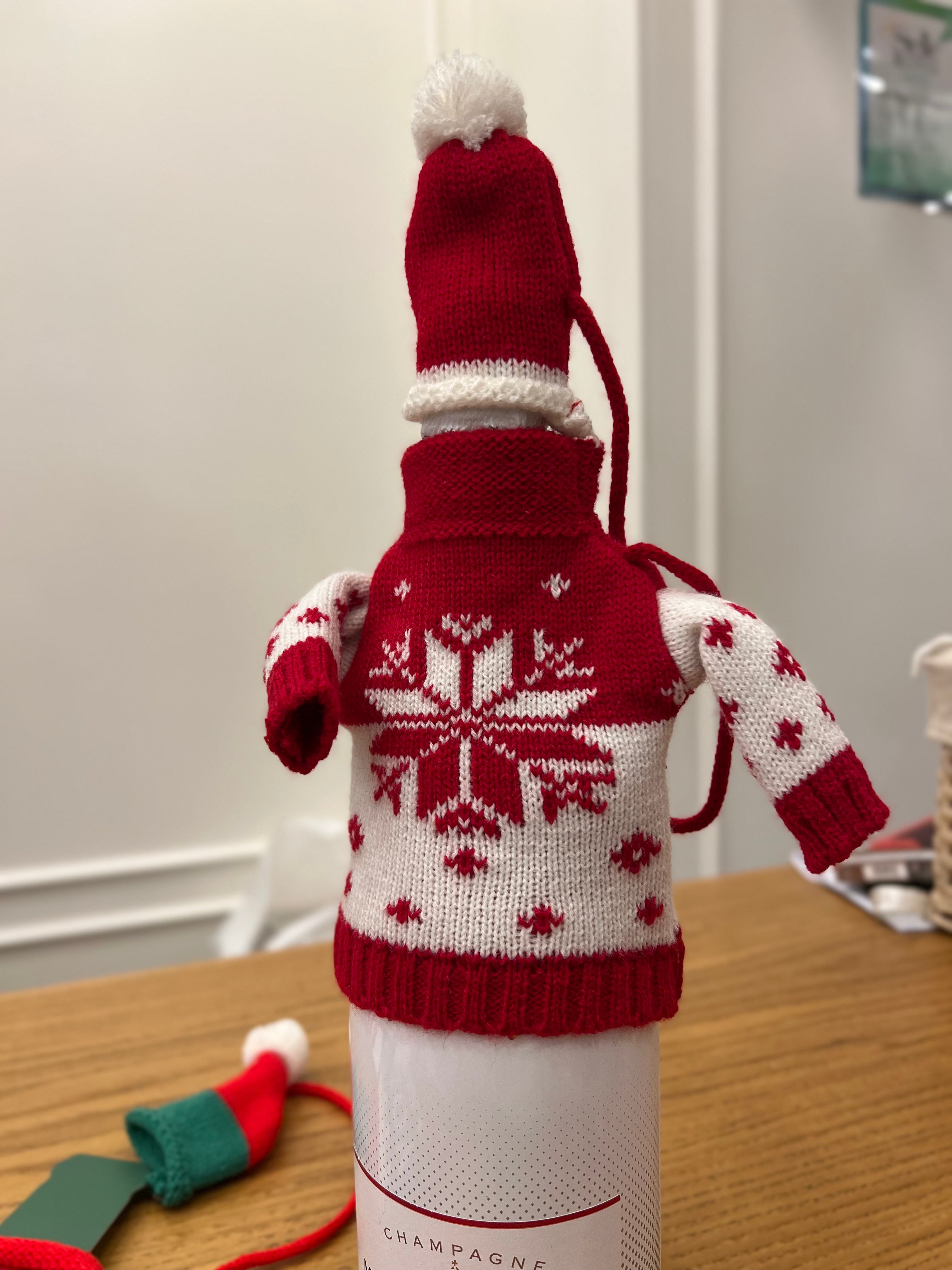 Copri bottiglie natalizio