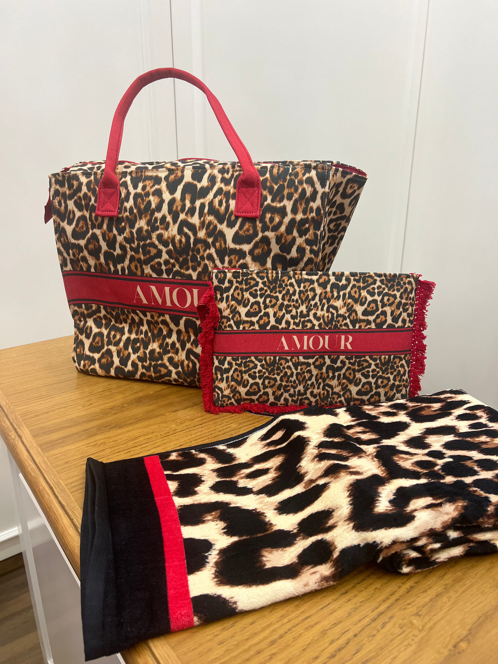 Borsa mare rose/animalier