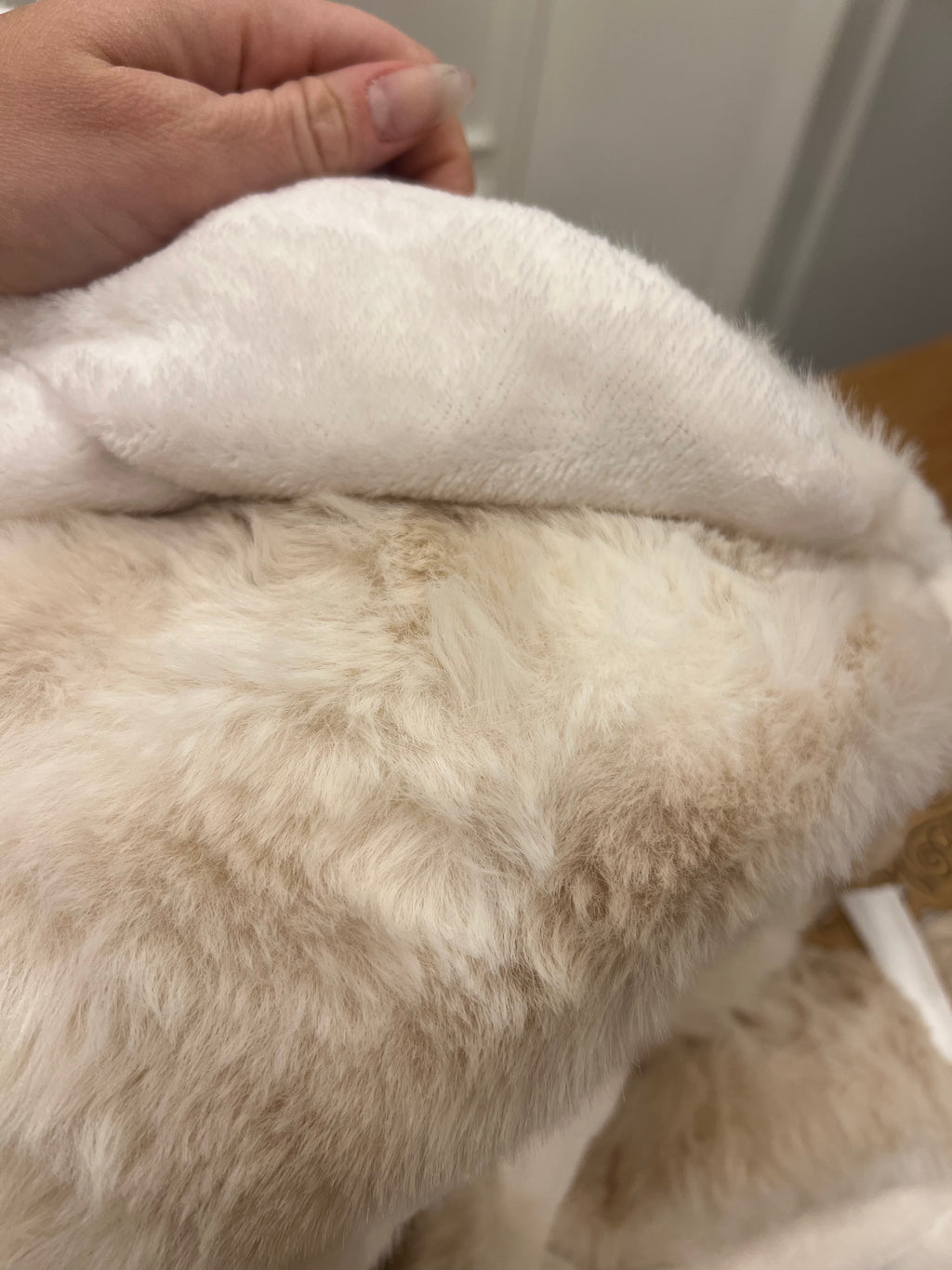 Plaid matrimoniale pelliccia Furry